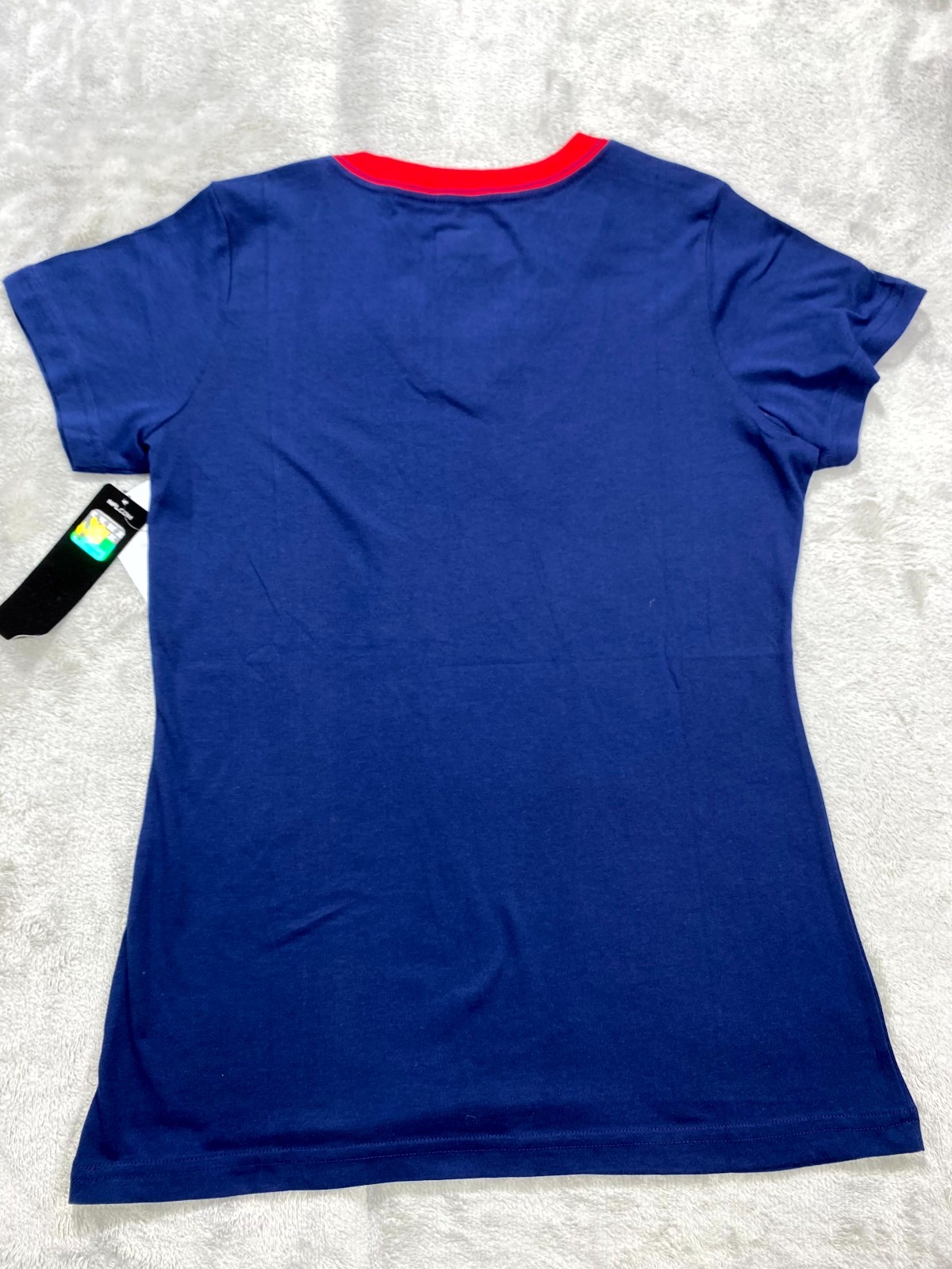 New England Patriots T-Shirt Womens S Blue Football NFL Team Apparel Sparkle NEW