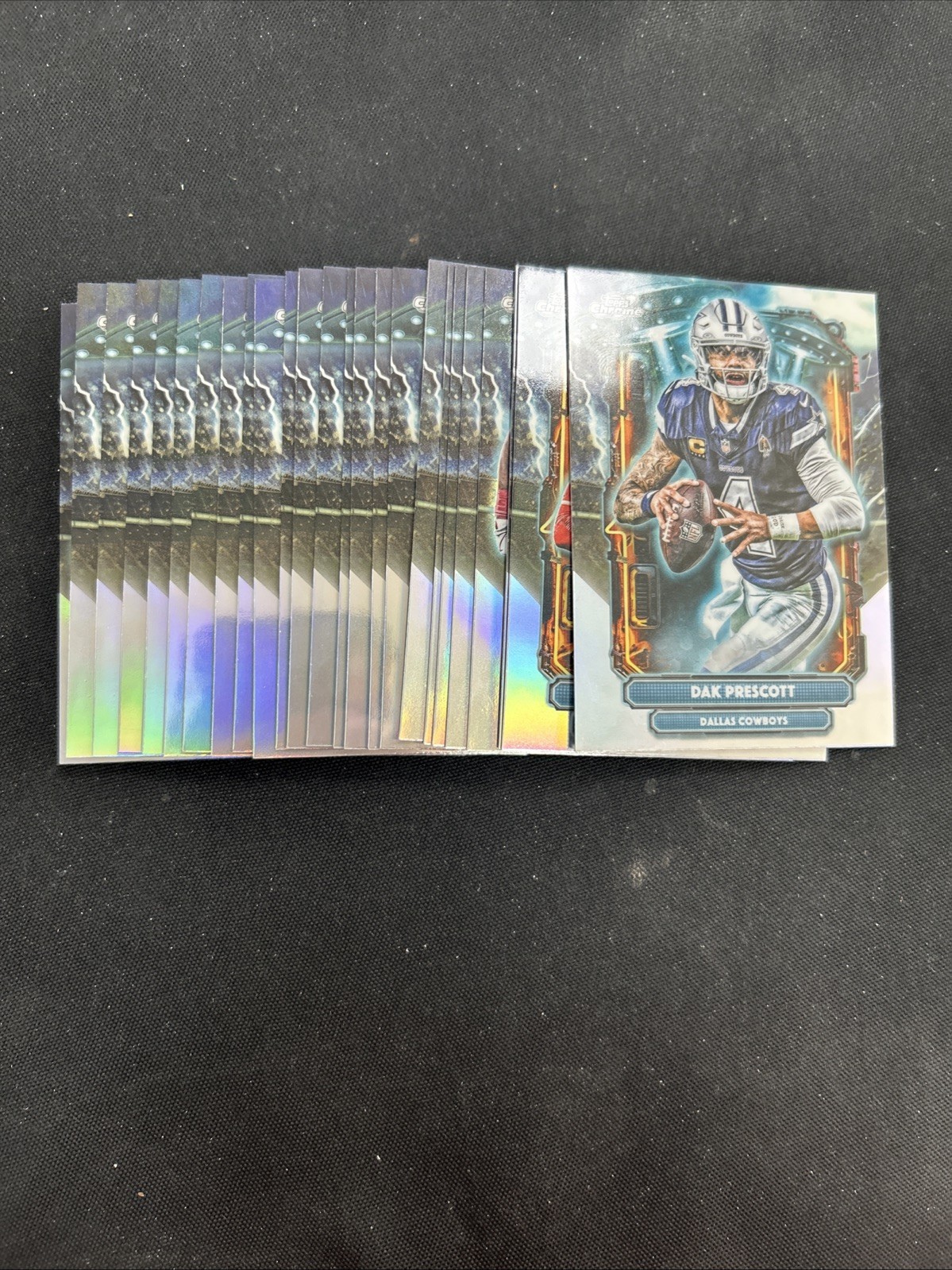 2025 Topps Chrome Cosmic Football Extraterrestrial PICK YOUR CARD BUILD YOUR SET