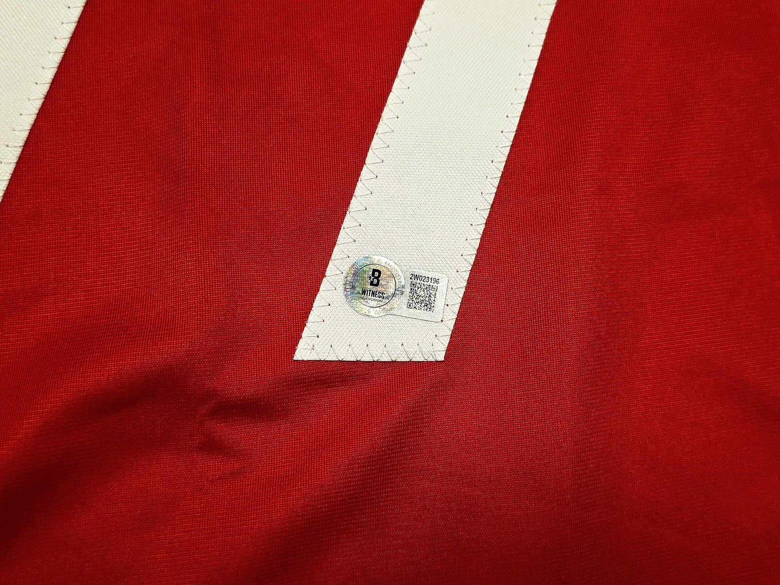 1999 Team USA Women’s Soccer World Cup Champions Auto Red Jersey 8 Sigs Mia Hamm
