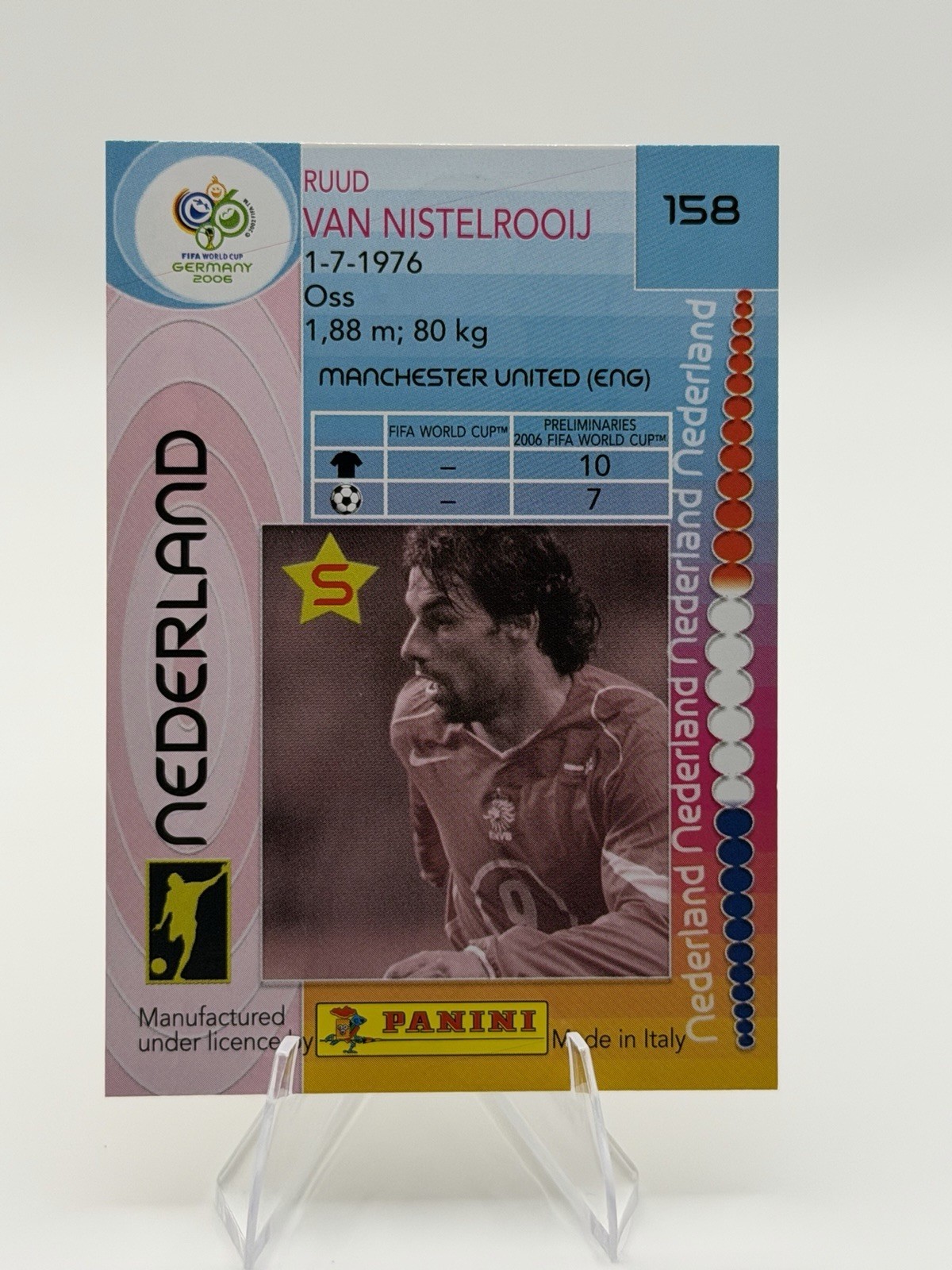 2006 Panini FIFA World Cup Germany Ruud Van Nistelrooij #158