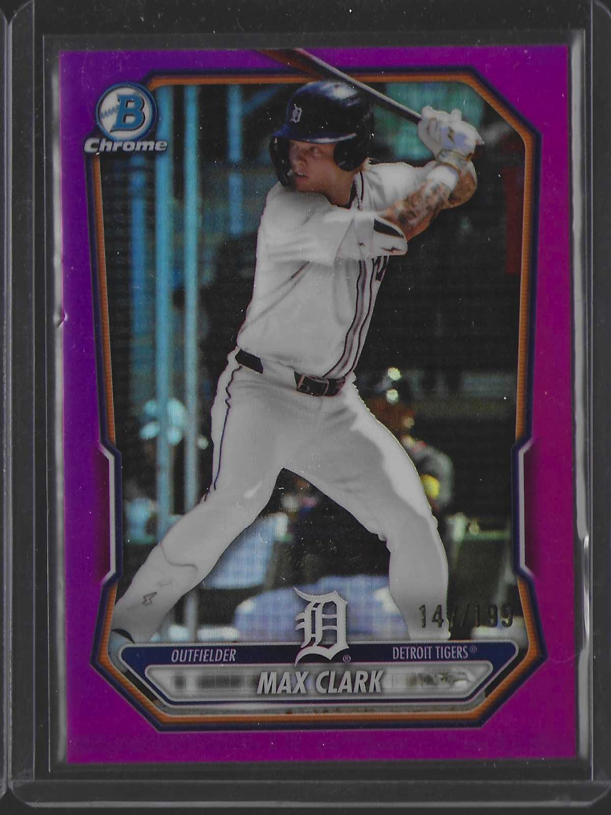 2026 Bowman #BCP-2 Max Clark Chrome Prospects Fuchsia Refractor 147/199