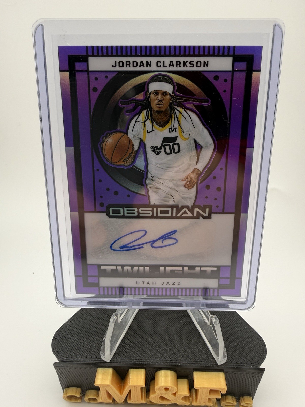 2024-25 Obsidian Jordan Clarkson Twilight Auto Autograph Purple #/49 – Jazz