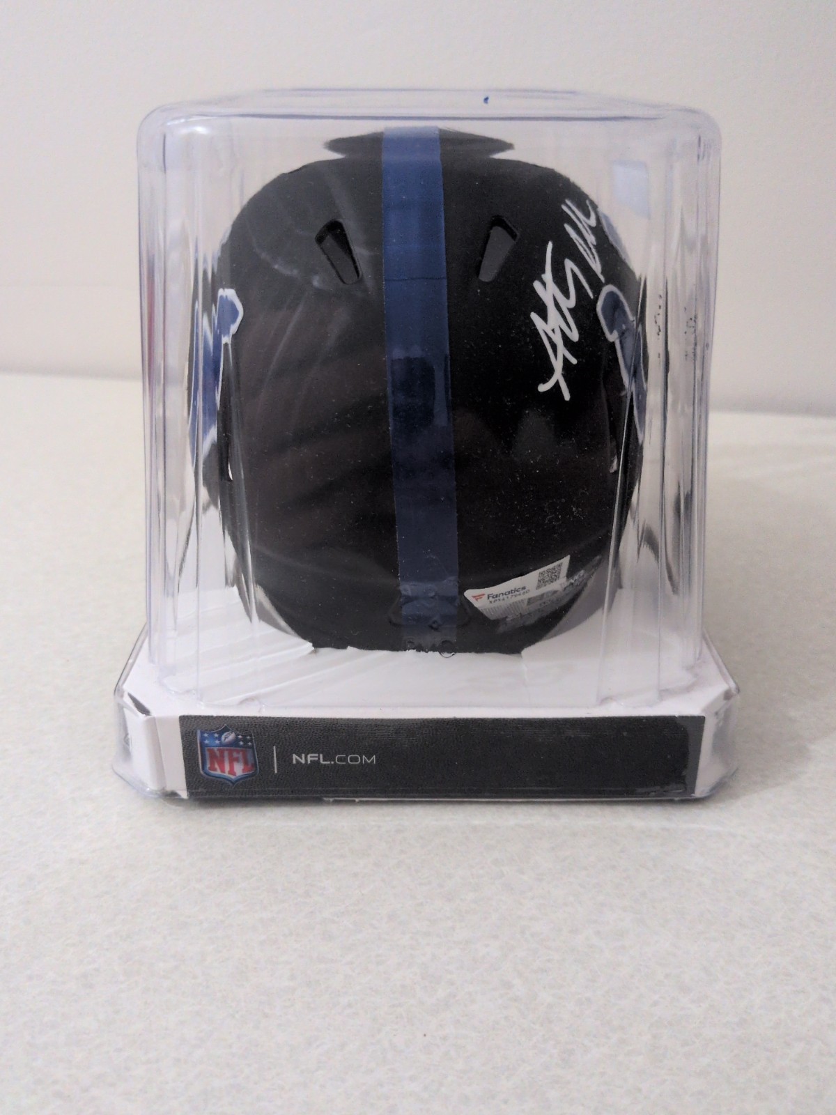 Anthony Richardson Flat Black Signed Mini Helmet/Authenticated By Fanatics