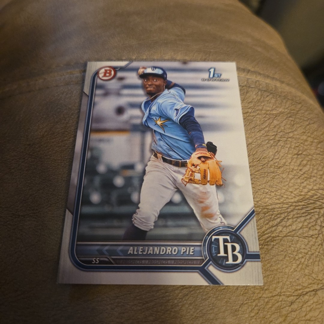 Alejandro Pie 2022 Bowman Prospects 1st #BP-99 Tampa Bay Rays