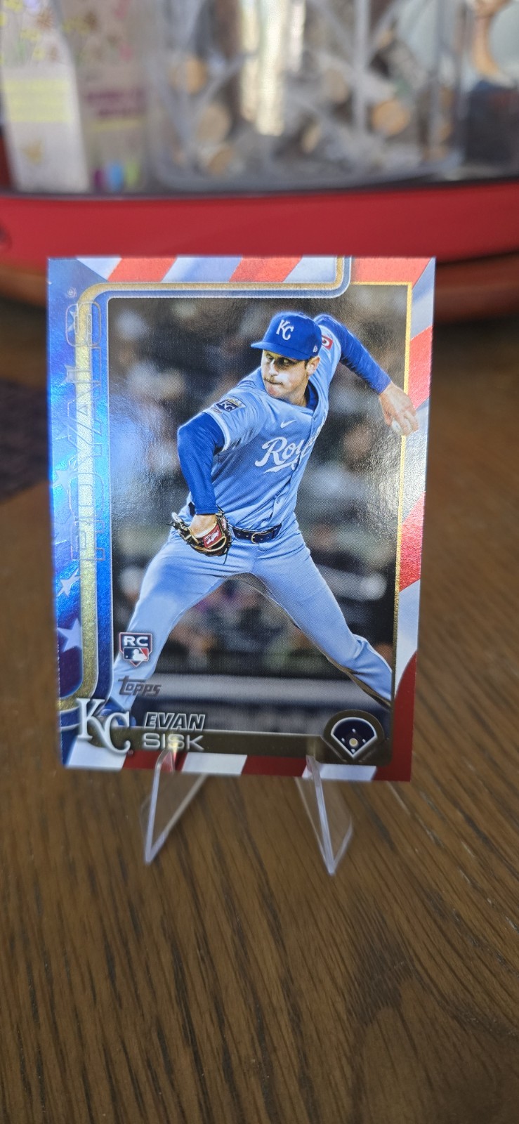 Evan Sisk Rookie #US176 Independence Day RC #44/76