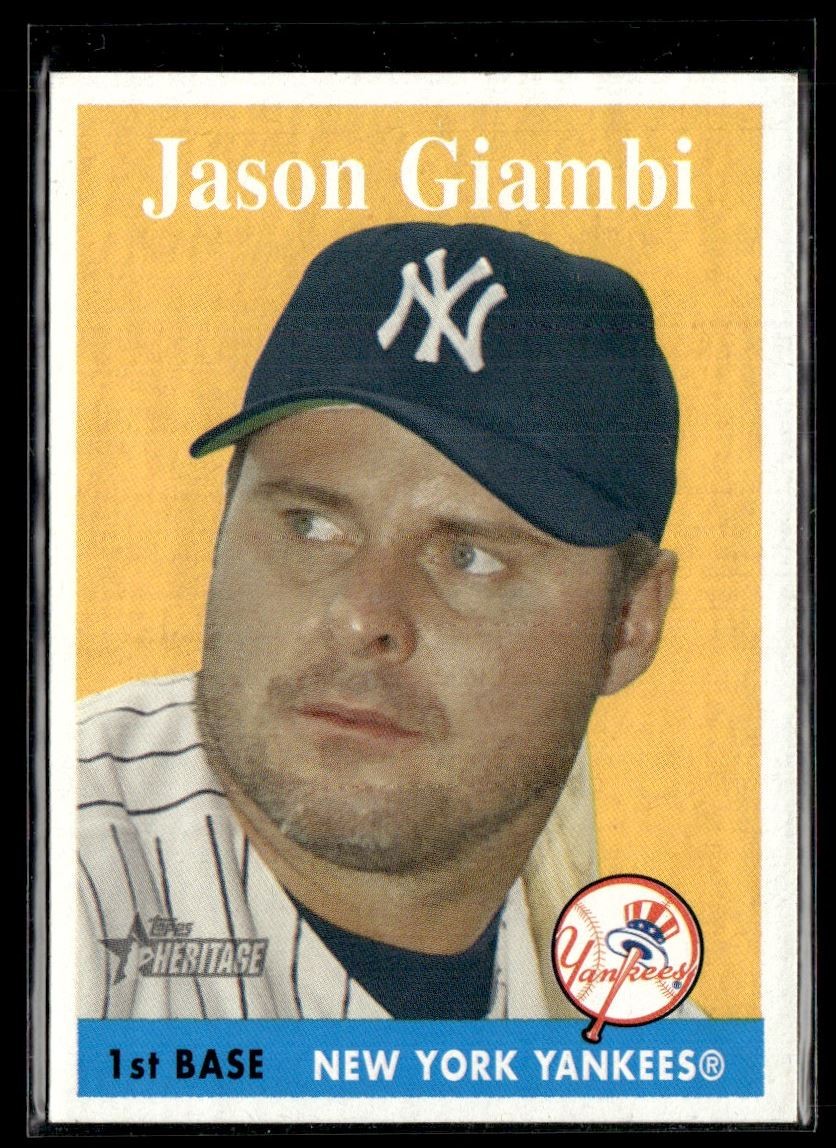 2007 Topps Heritage SP Jason Giambi New York Yankees #240
