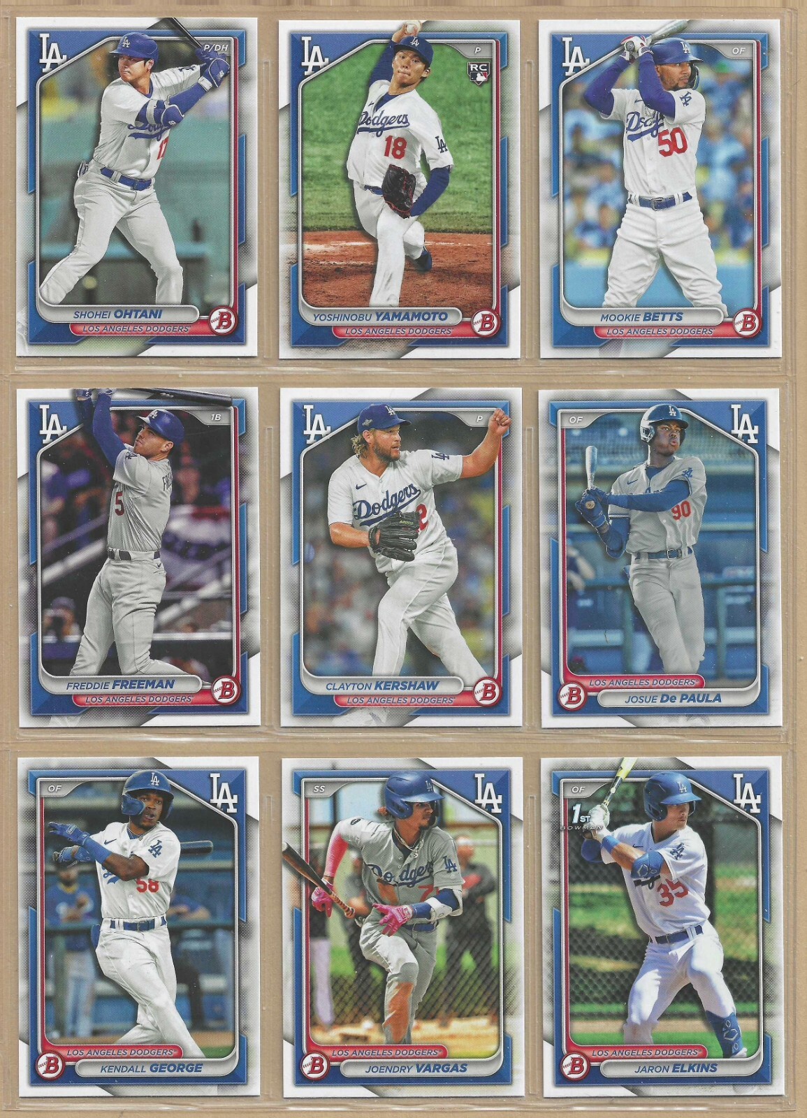 2024 Bowman PAPER BASE & PROSPECTS Team Set – PICK ANY TEAM(S) YOU WANT
