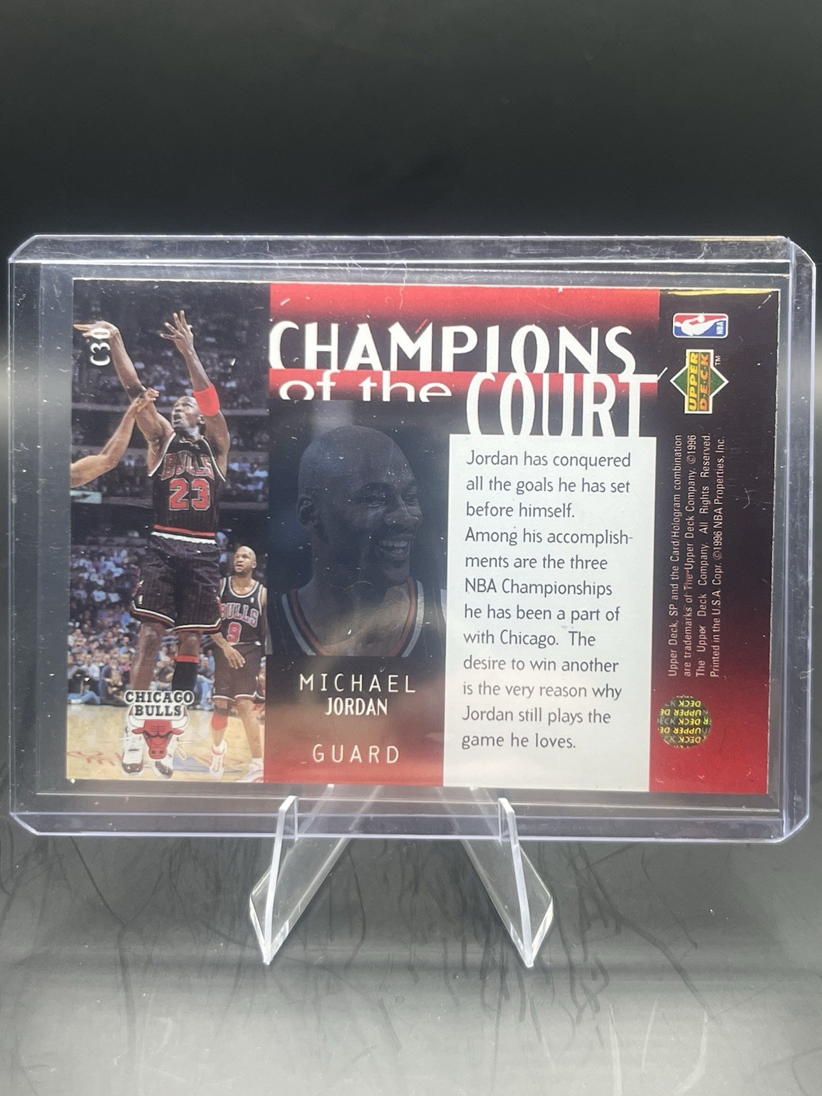 1995-96 SP Championship Series – Champions of the Court Michael Jordan #C30
