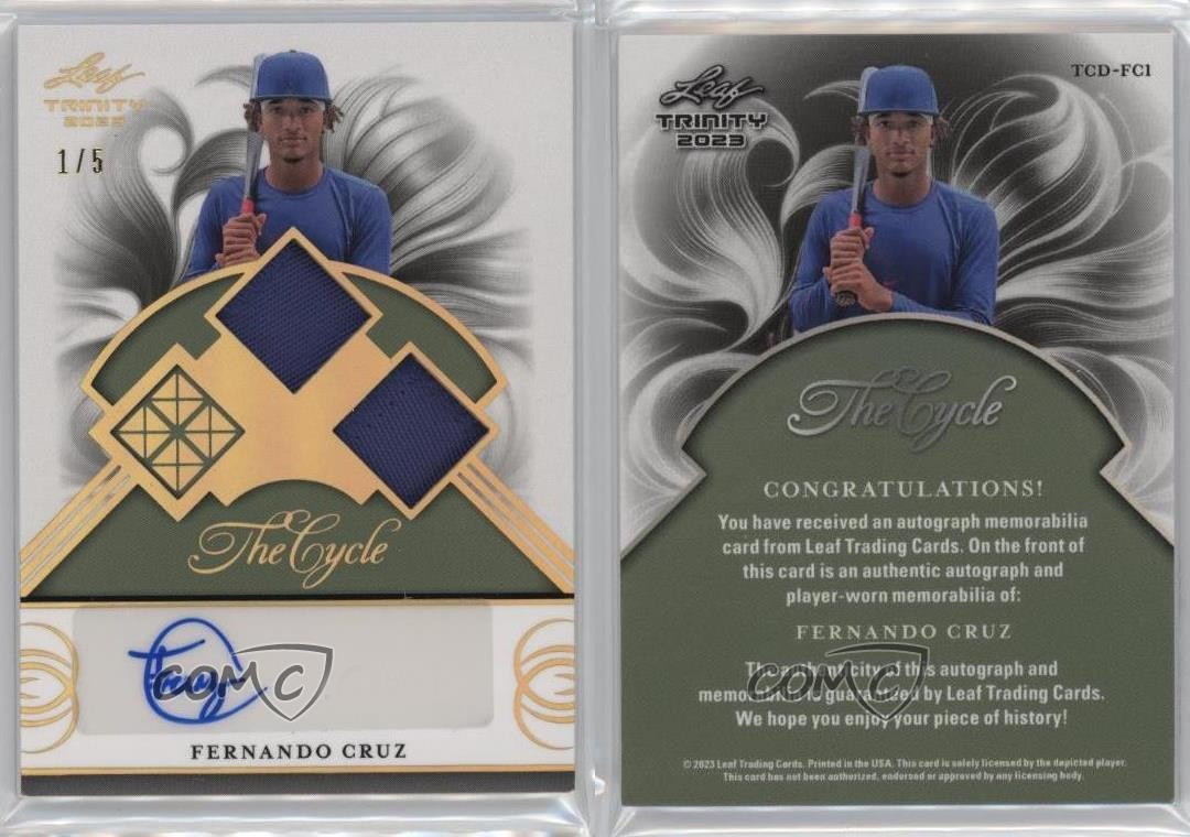2023 Leaf Trinity The Cycle Double 1/5 Fernando Cruz #TCD-FC1 Auto 0l8y