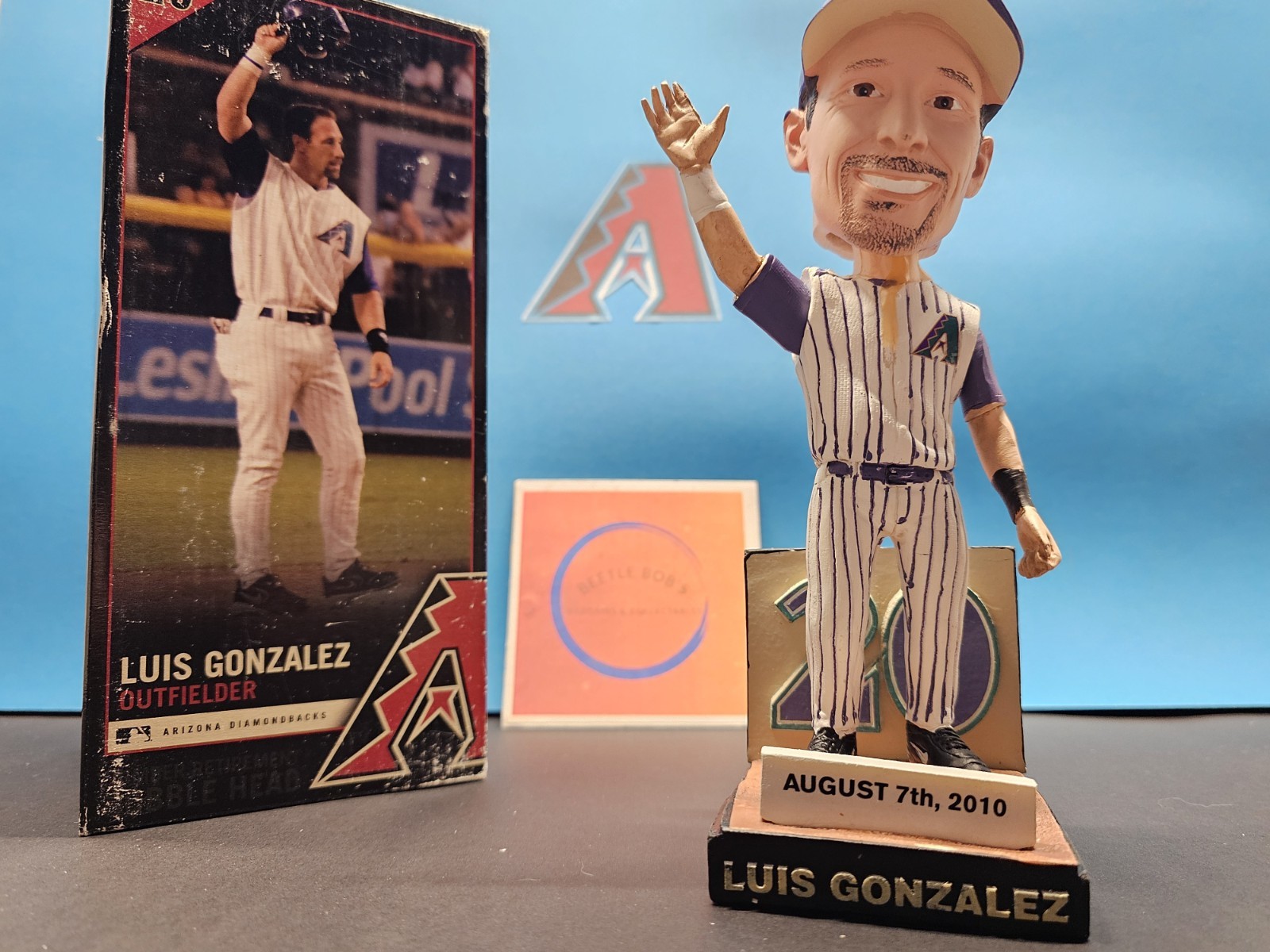 Luis Gonzalez Arizona Diamondbacks MLB 2010 SGA Bobblehead # Retirement