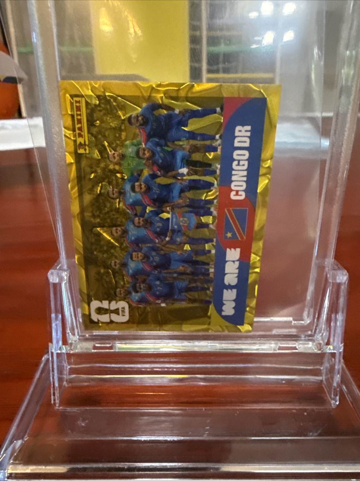 2026 Panini FIFA World Cup We Are Congo DR – COD13 -Gold Crumple Sticker
