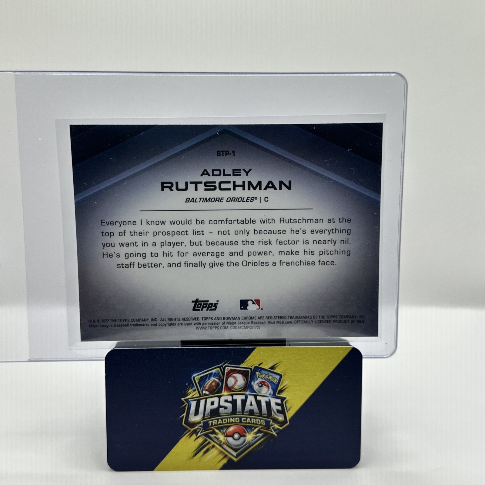 2022 Bowman – Chrome Bowman Scouts Top 100 Adley Rutschman #BTP-1 (RC)