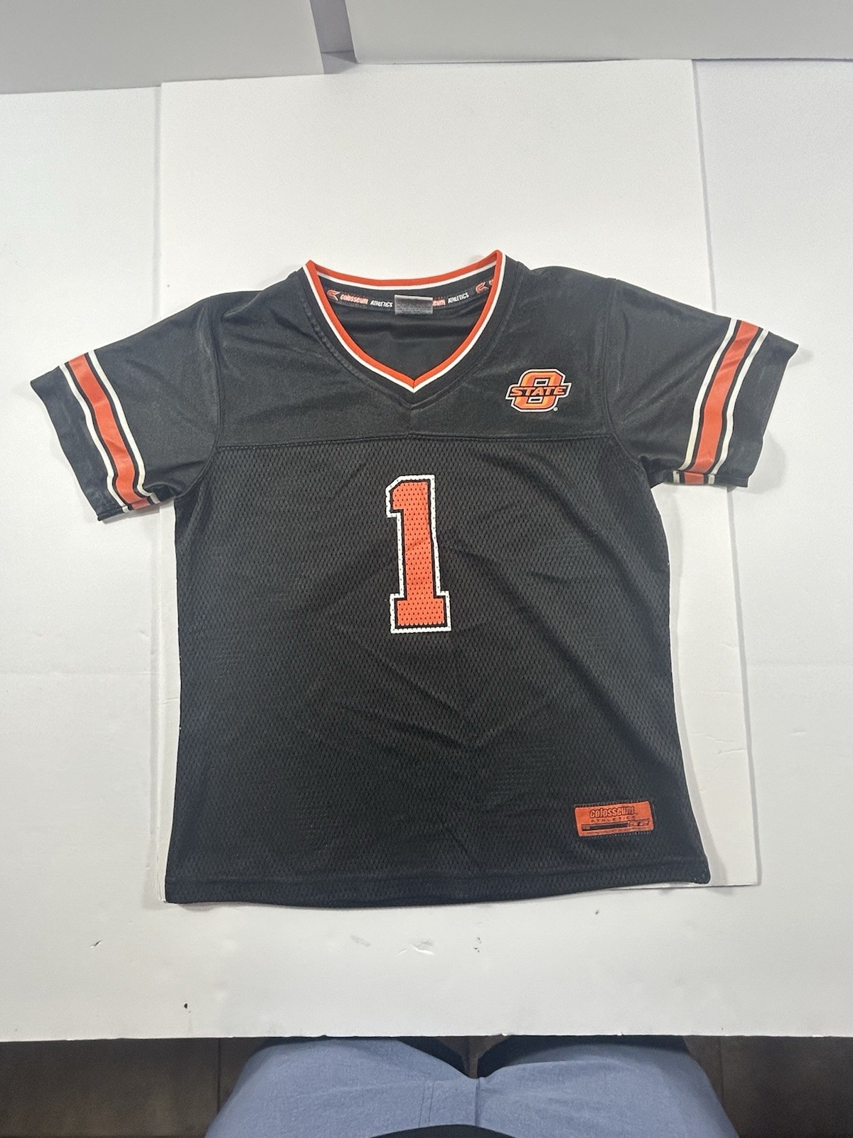 Oklahoma State Cowboys Football Jersey Colosseum Athletics Size Youth M (12-14)