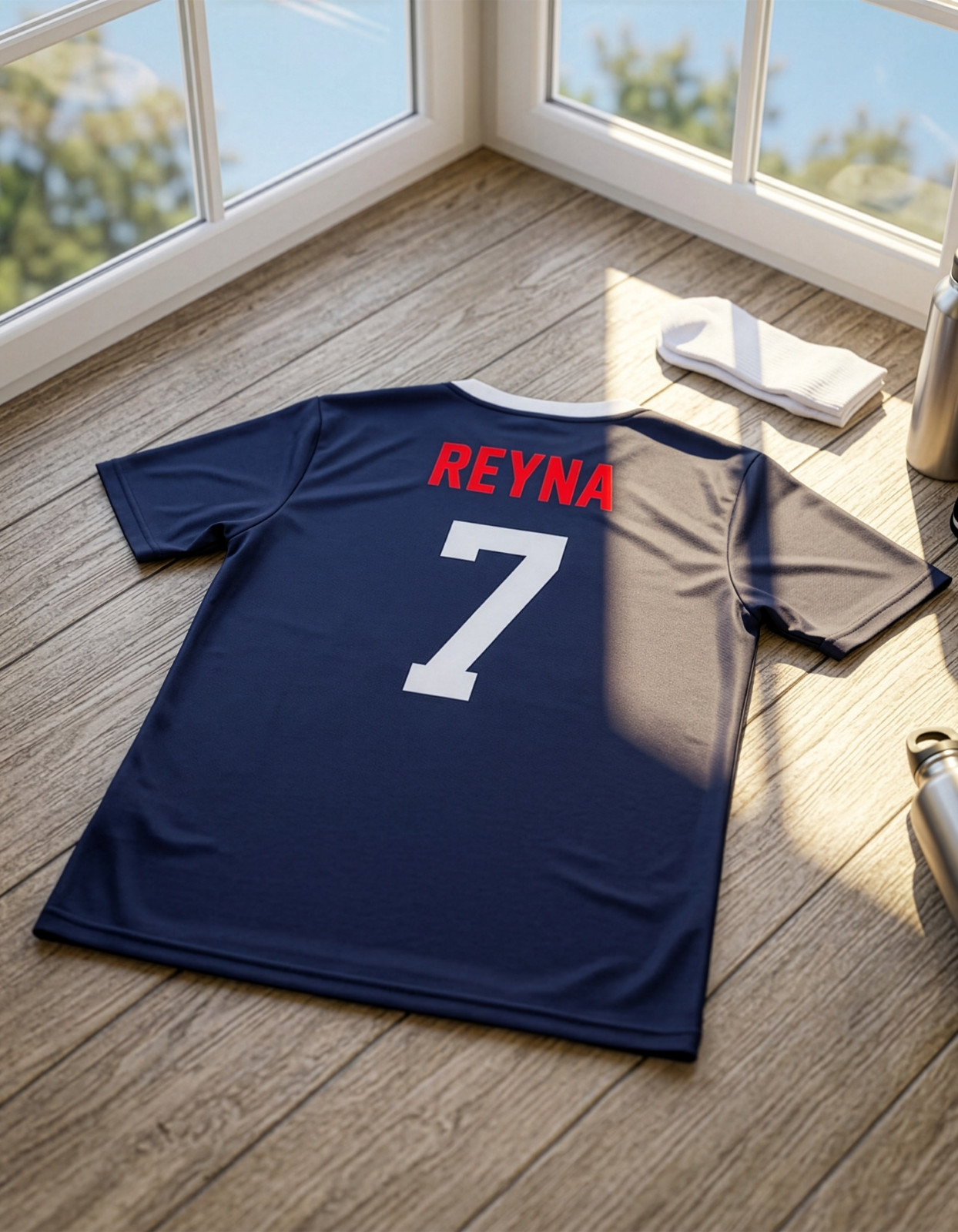 Icon Sports Gio Reyna #7 USA Soccer Jersey Navy Officially Licensed