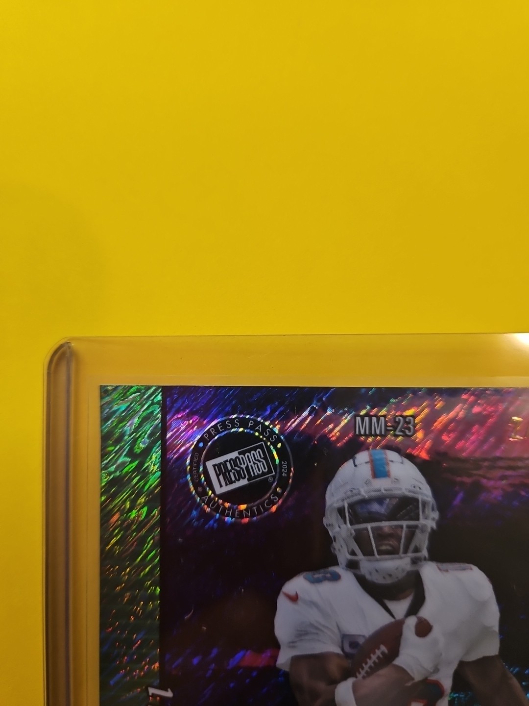 2024 LEAF PRESS PASS AUTHENTICS DUAL AUTO 2/7 TYREEK HILL IRVING FRYAR DOLPHINS