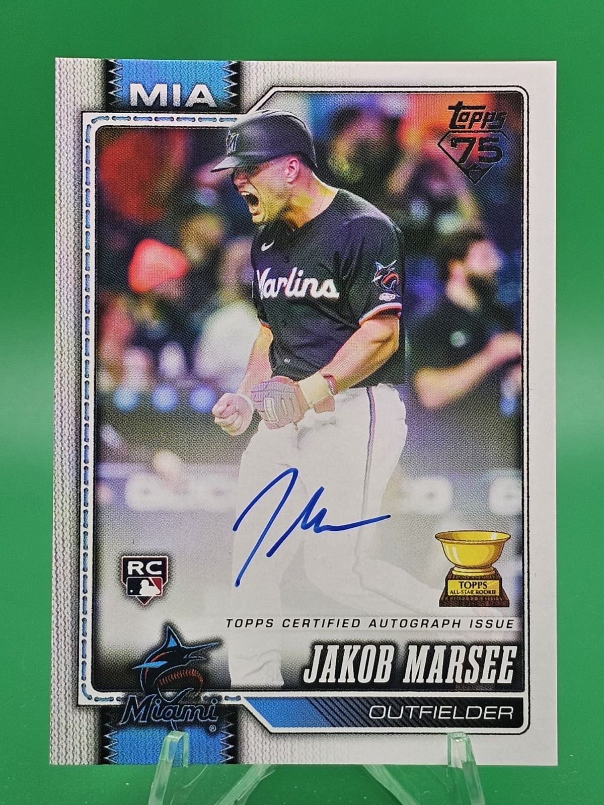2026 Topps Series 1 Jakob Marsee #37 Real One Rookie Auto Marlins RC