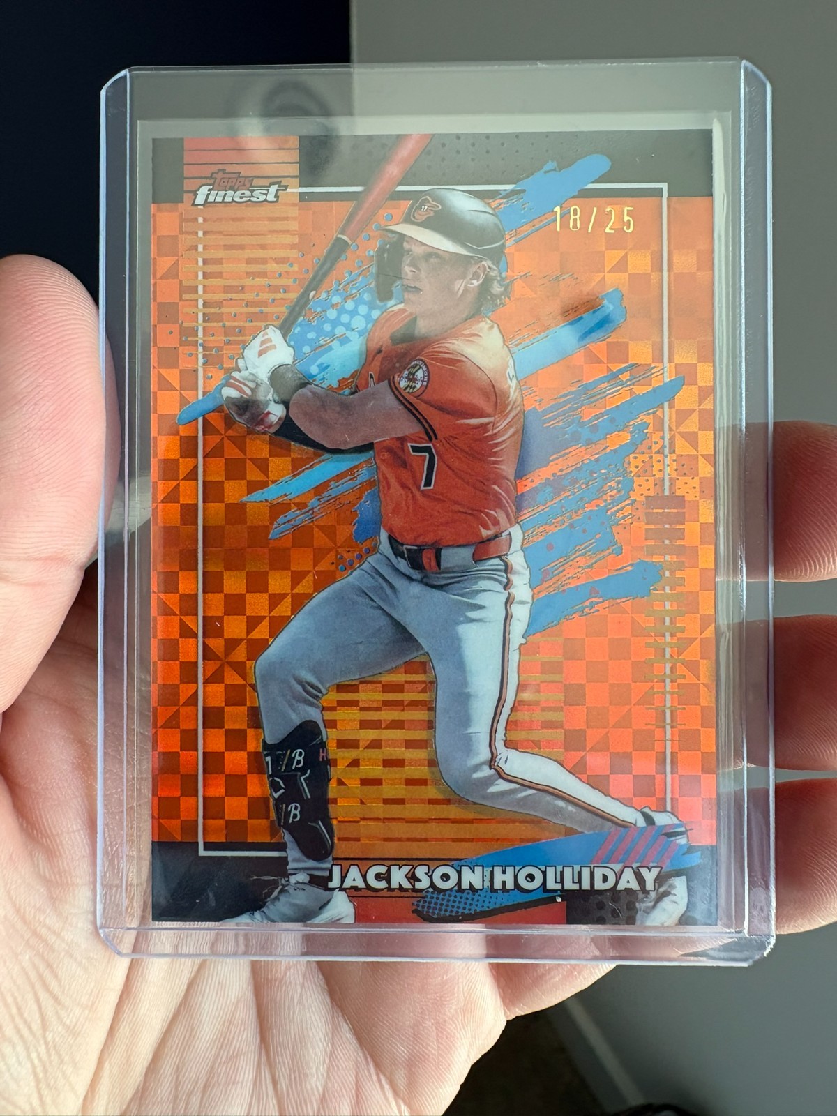 Jackson Holliday Uncommon Orange X-Fractor Refractor /25 – 2026 Topps Finest 104
