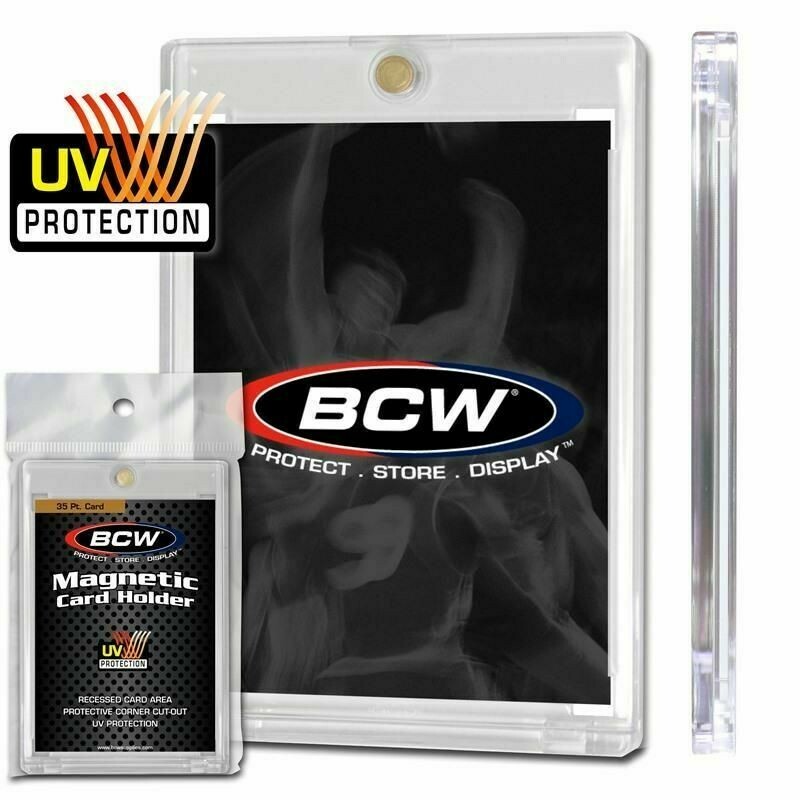BCW Brand 35pt Magnetic One Touch Box of 20 Holders UV 1-MCH-35- Free Shipping!