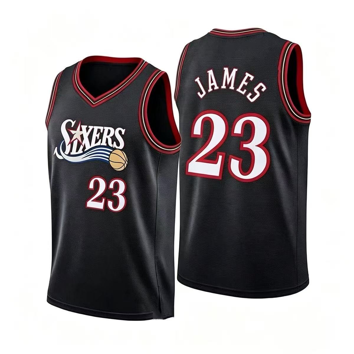 2026 LBJ #23 Phila Basketball Jersey Star Stripes Men’s Custom Fan Shirt