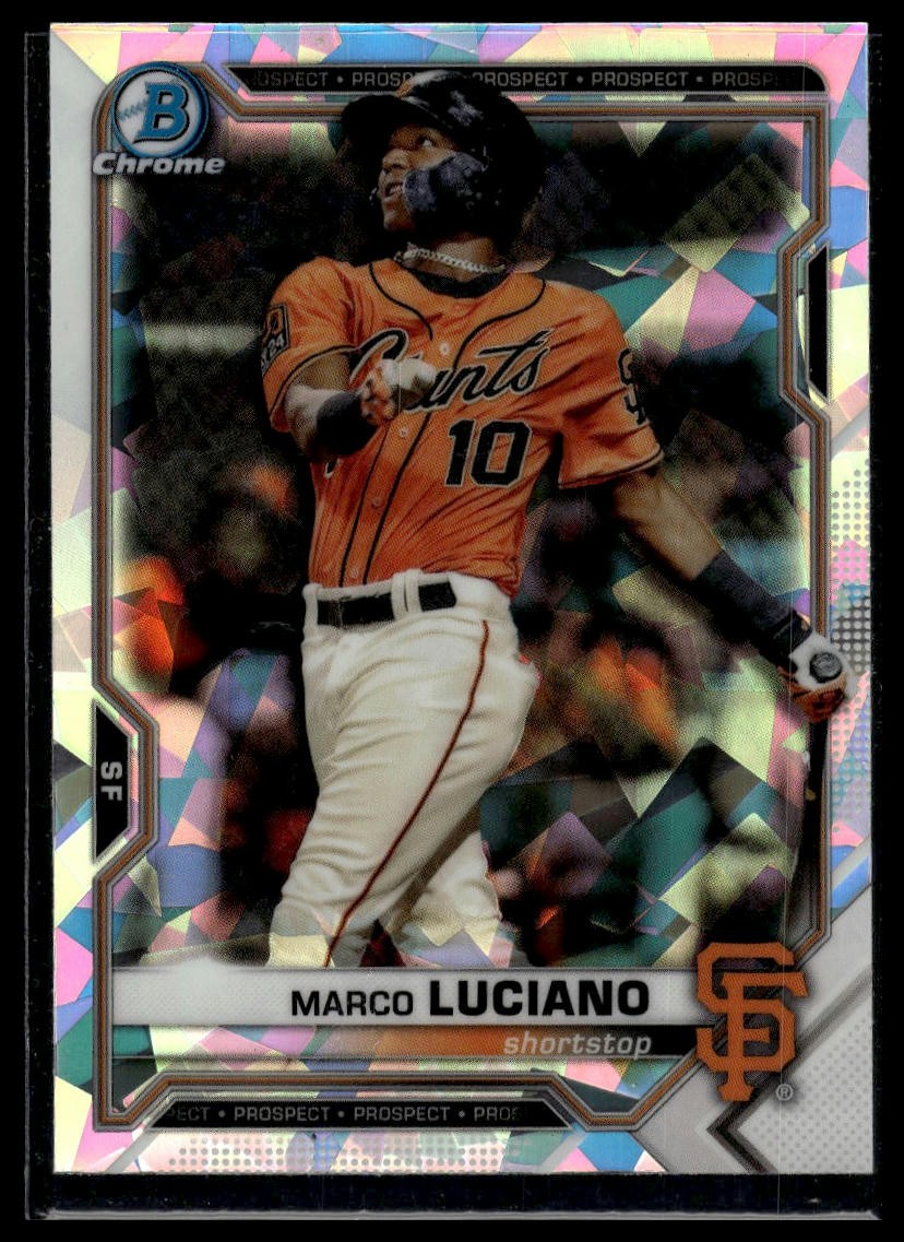 2021 Bowman #BCP-8 Marco Luciano Chrome Prospects Atomic Refractor