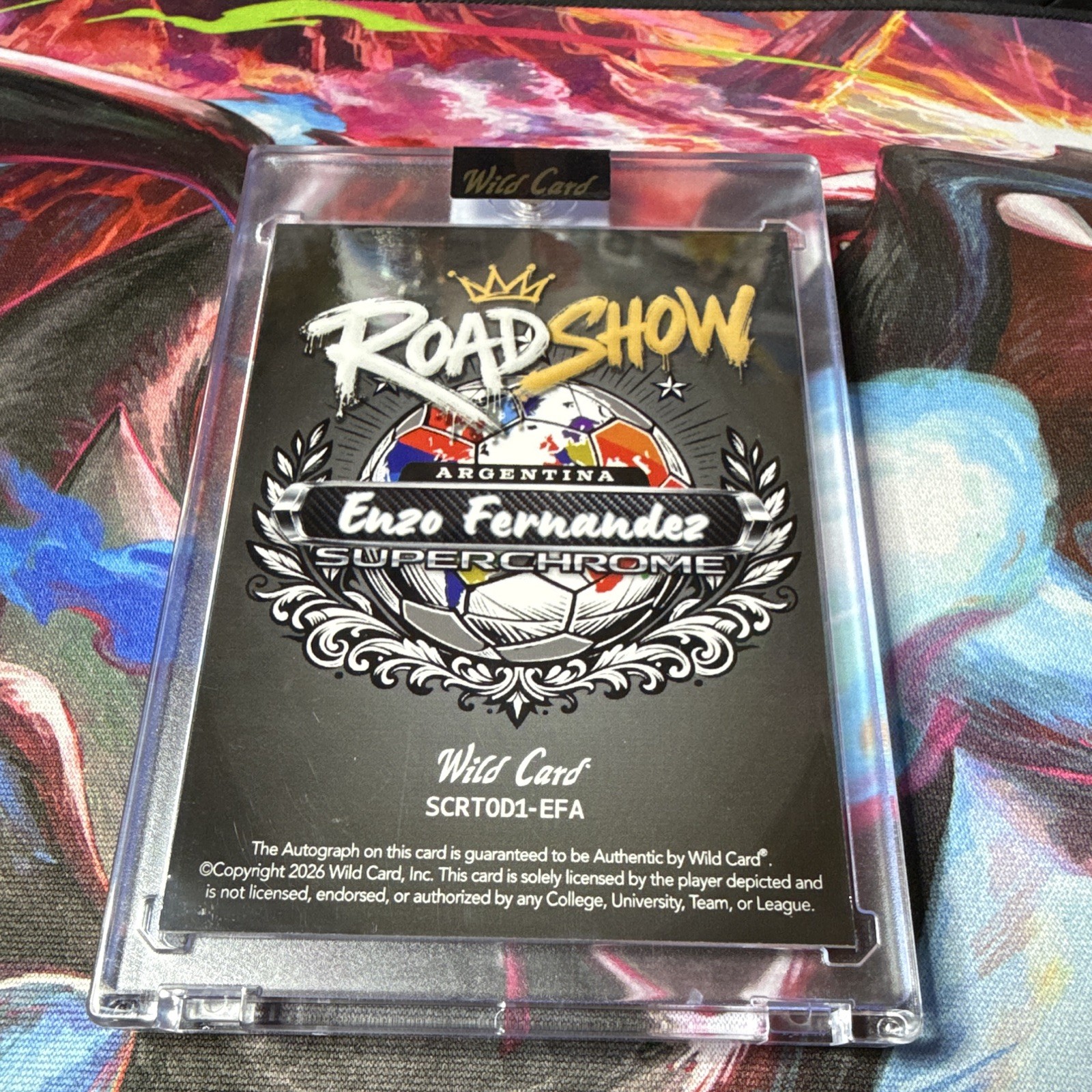 Wild Card 2026 Road Show Superchrome #SCRT01D1-EFA Enzo Fernandez Auto 1/1