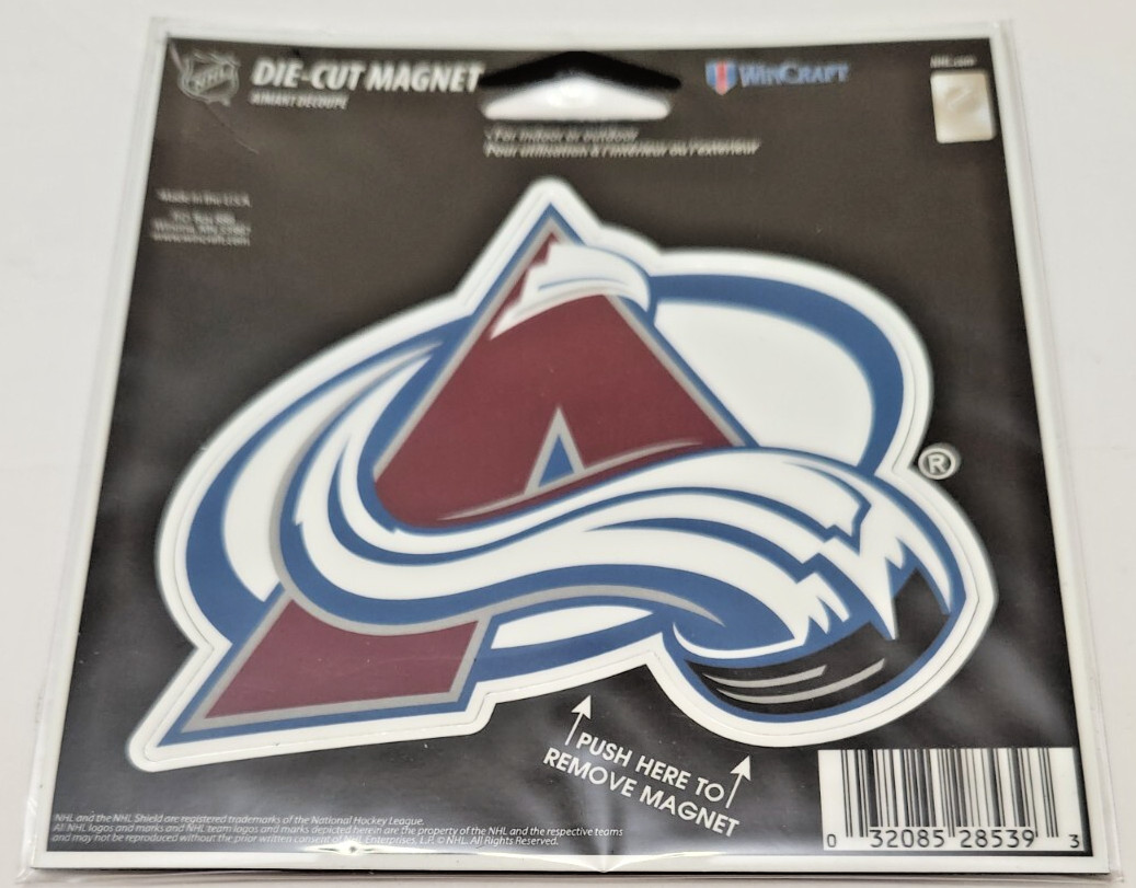 Colorado Avalanche NHL Die Cut Magnet Decal 3.5″ x 4″