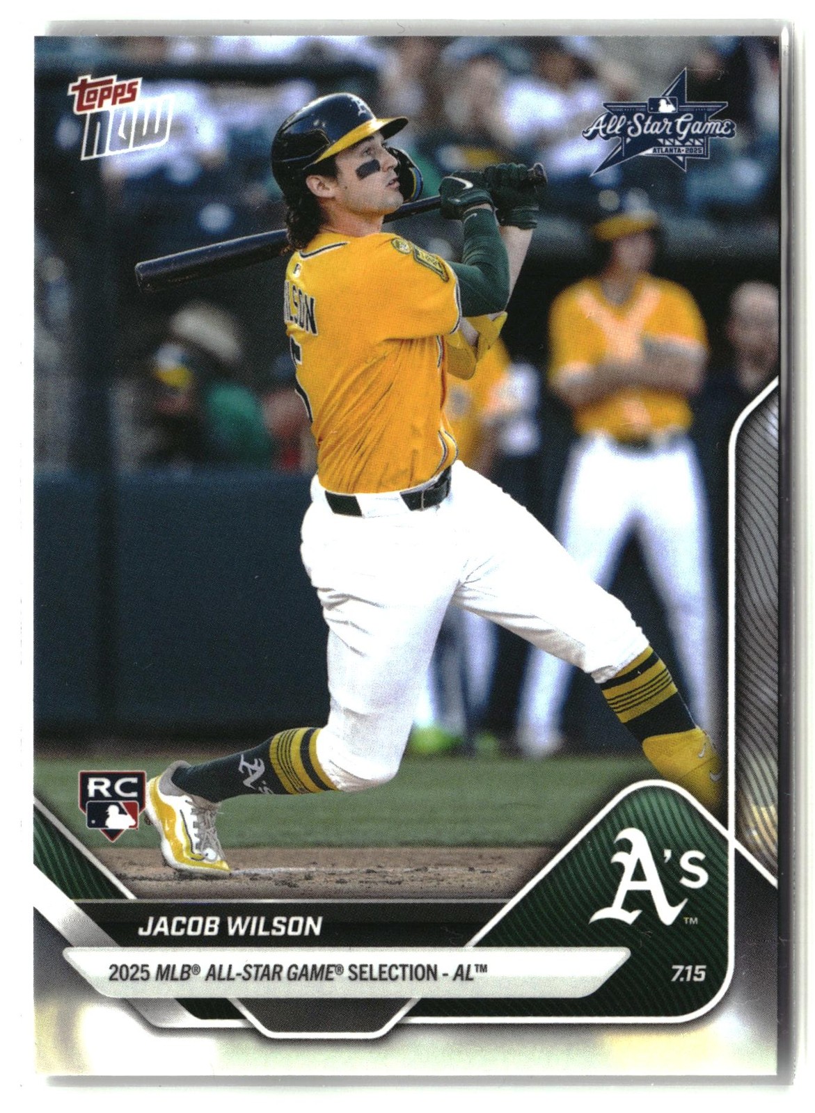 2025 Topps Now MLB All-Star Game Jacob Wilson Athletics #ASG-JW Rookie