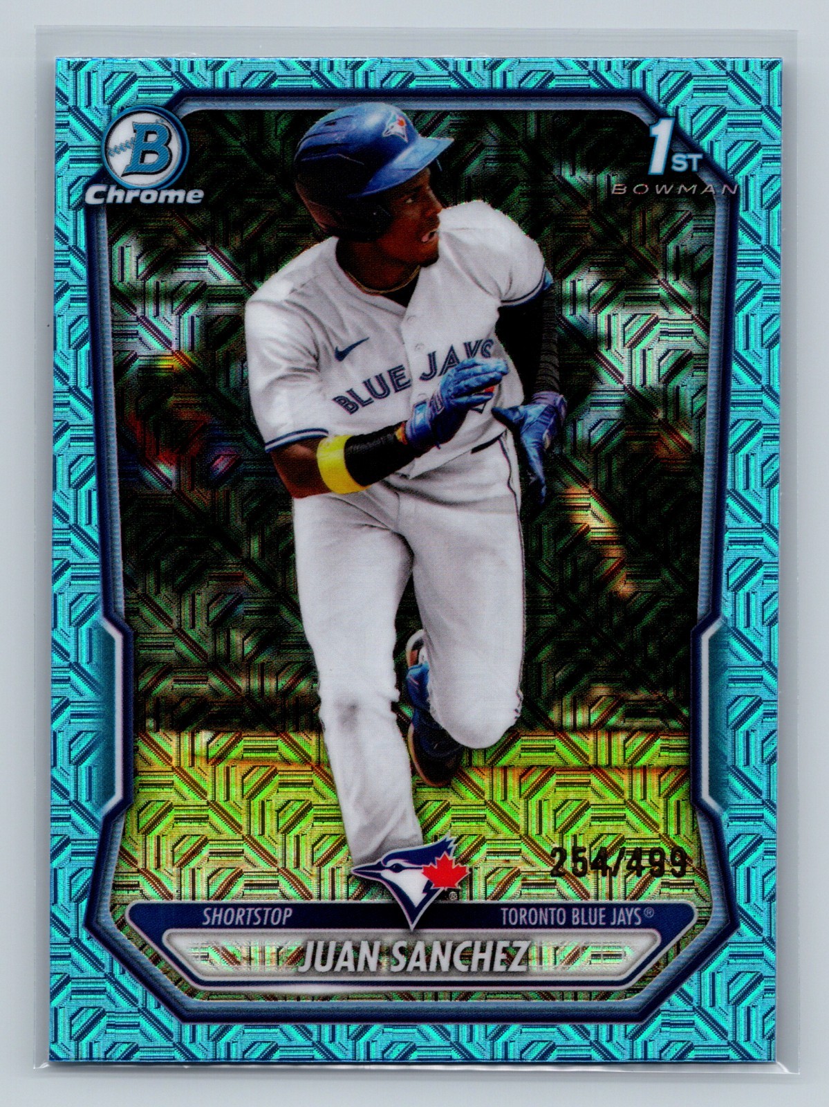 Juan Sanchez 2026 Bowman Chrome 1st Sky Blue Mojo Refractor /499 #BCP-25
