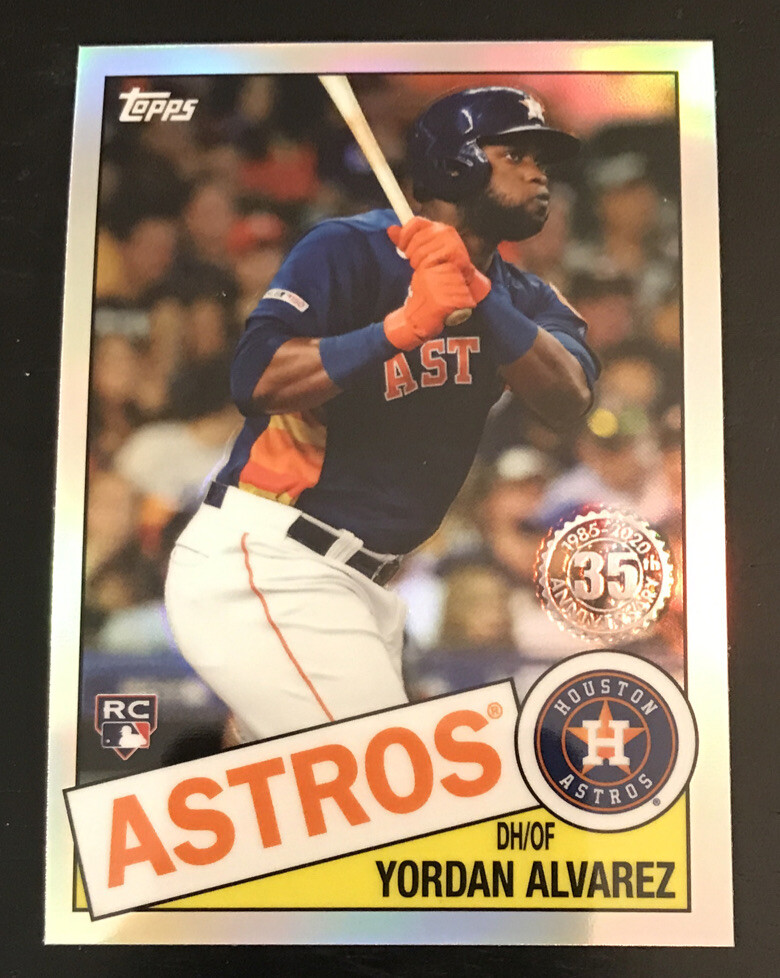 2020 Topps Chrome Yordan Alvarez #85TC-4 1985 35th Anniversary Rookie Card (RC)