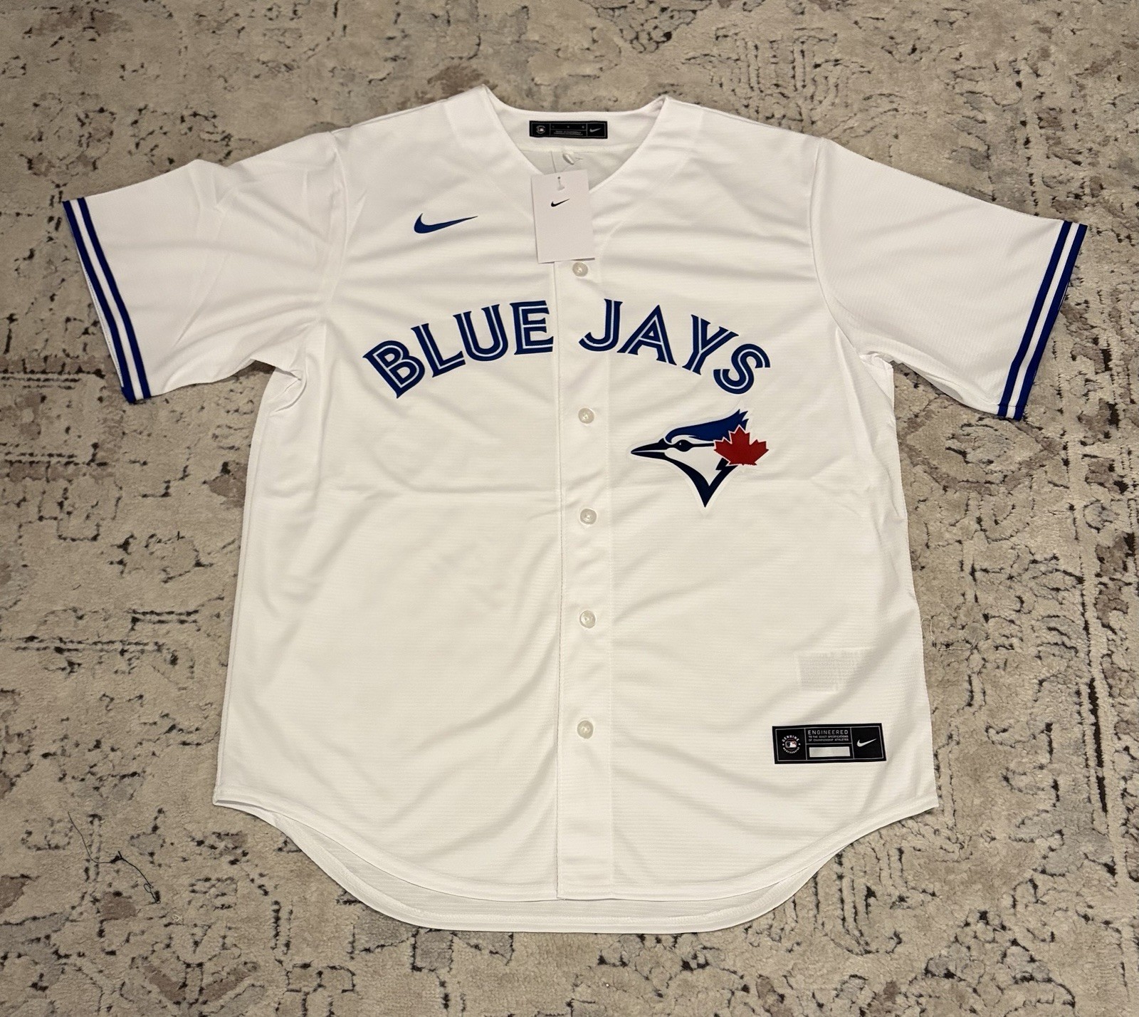 Nike Authentic Toronto Blue Jays MLB Baseball White Jersey Men’s Size: L