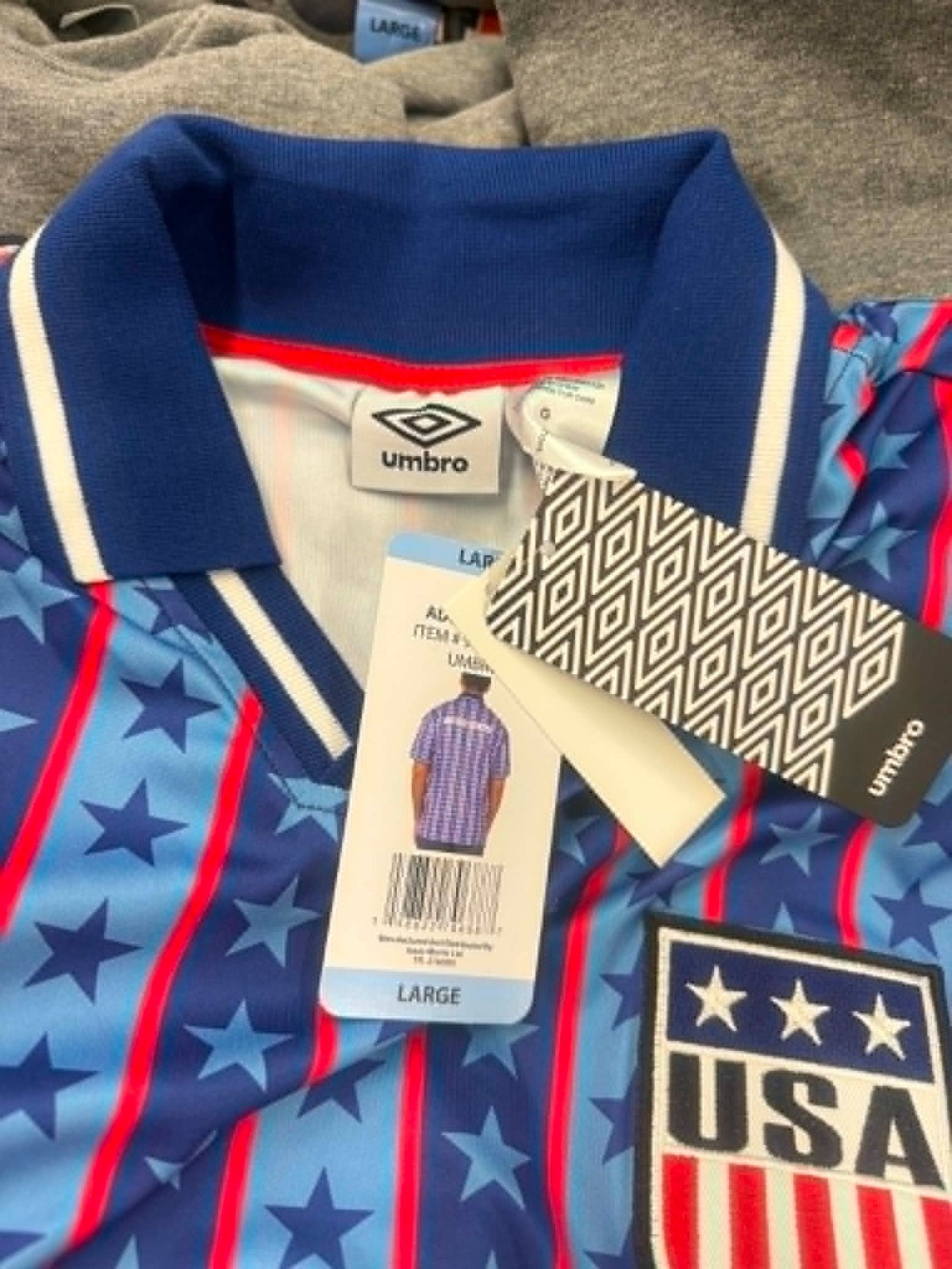 UNITED STATES OF AMERICA UMBRO SOCCER WORLD CUP FIFA JERSEY – LARGE – NWT