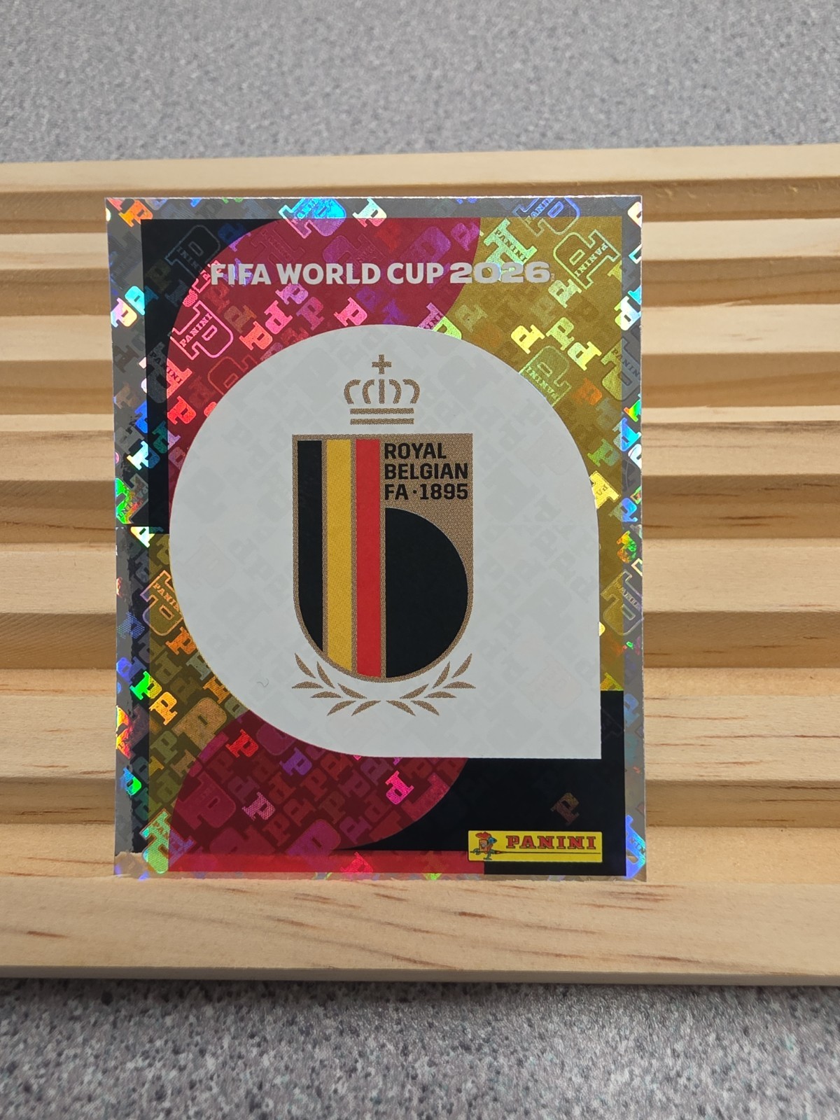 2026 Panini FIFA World Cup Sticker Belgium #BEL1 Emblem Logo Badge Foil