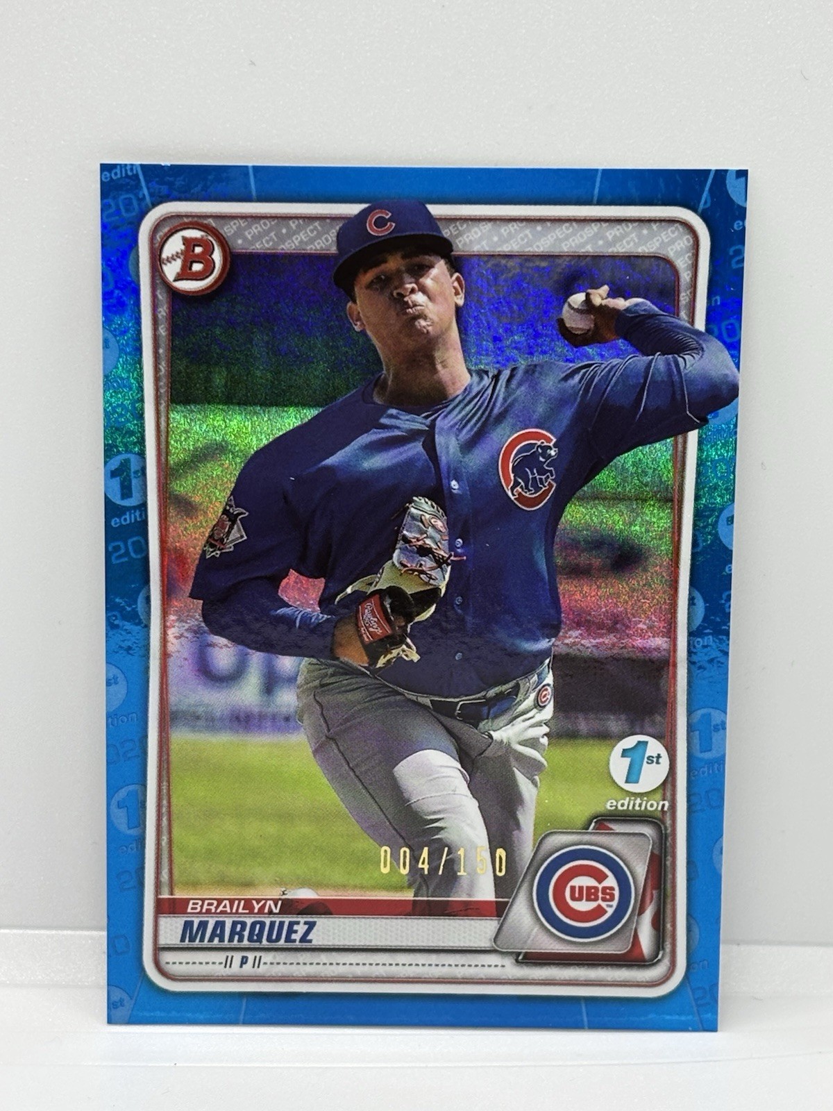 2020 Bowman 1st Edition Blue Foil /150 Brailyn Marquez #BFE-49