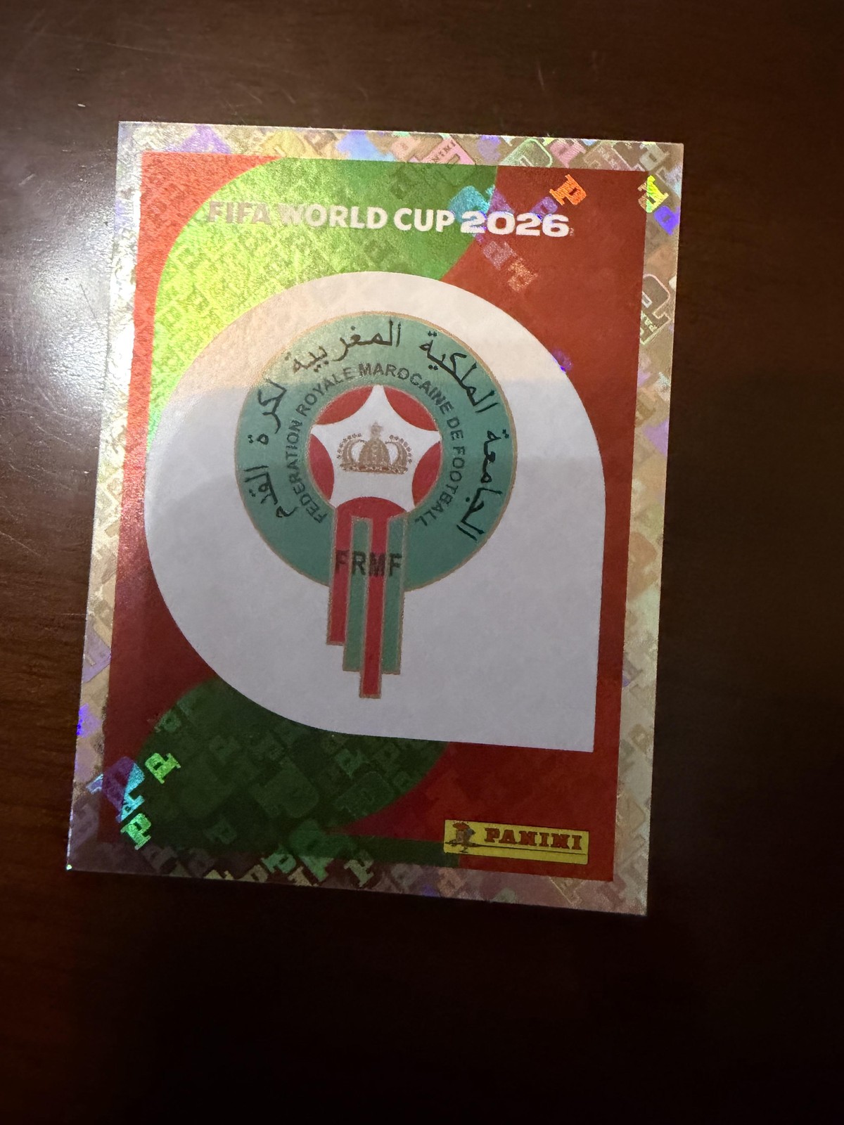 2026 Panini FIFA World Cup Sticker – MAR Morocco #MAR1 Emblem FOIL