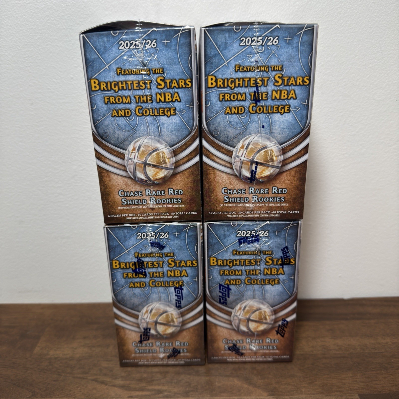 LOT OF 4 – 2025-26 Bowman Basketball Value Box – NEW – SHIPS TODAY