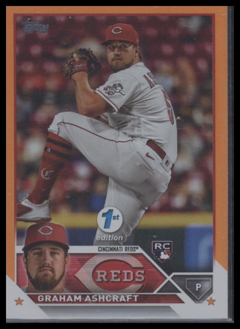 2023 Topps 1st Edition #214 Graham Ashcraft Orange Foil #/75