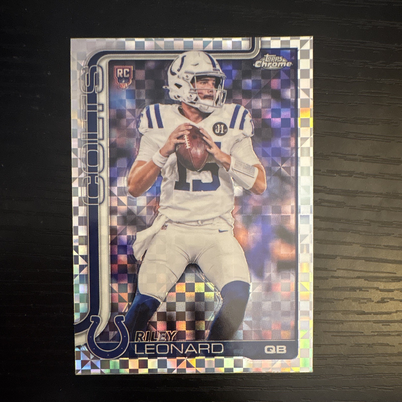Topps 2025 Topps Chrome Colts Riley Leonard Rookie #318 + Nelson #144 Lot 2