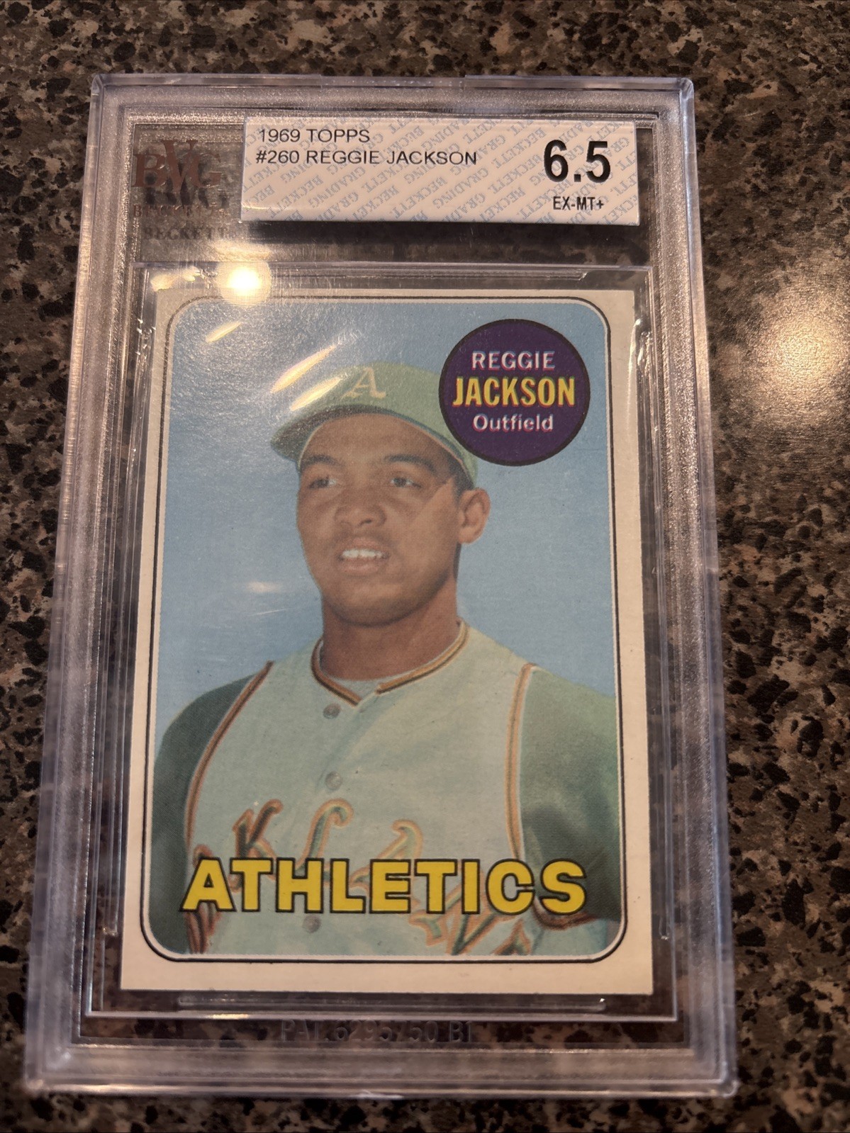 1969 Topps – Reggie Jackson #260 (RC) BVG 6.5