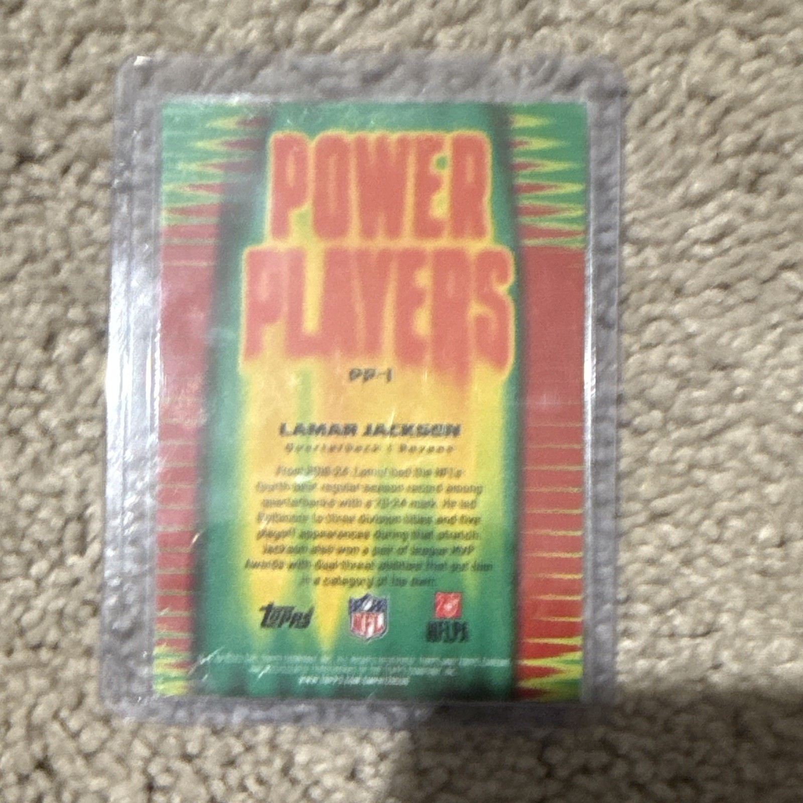 Topps 2025 Topps Chrome Lamar Jackson Ravens Power Players.