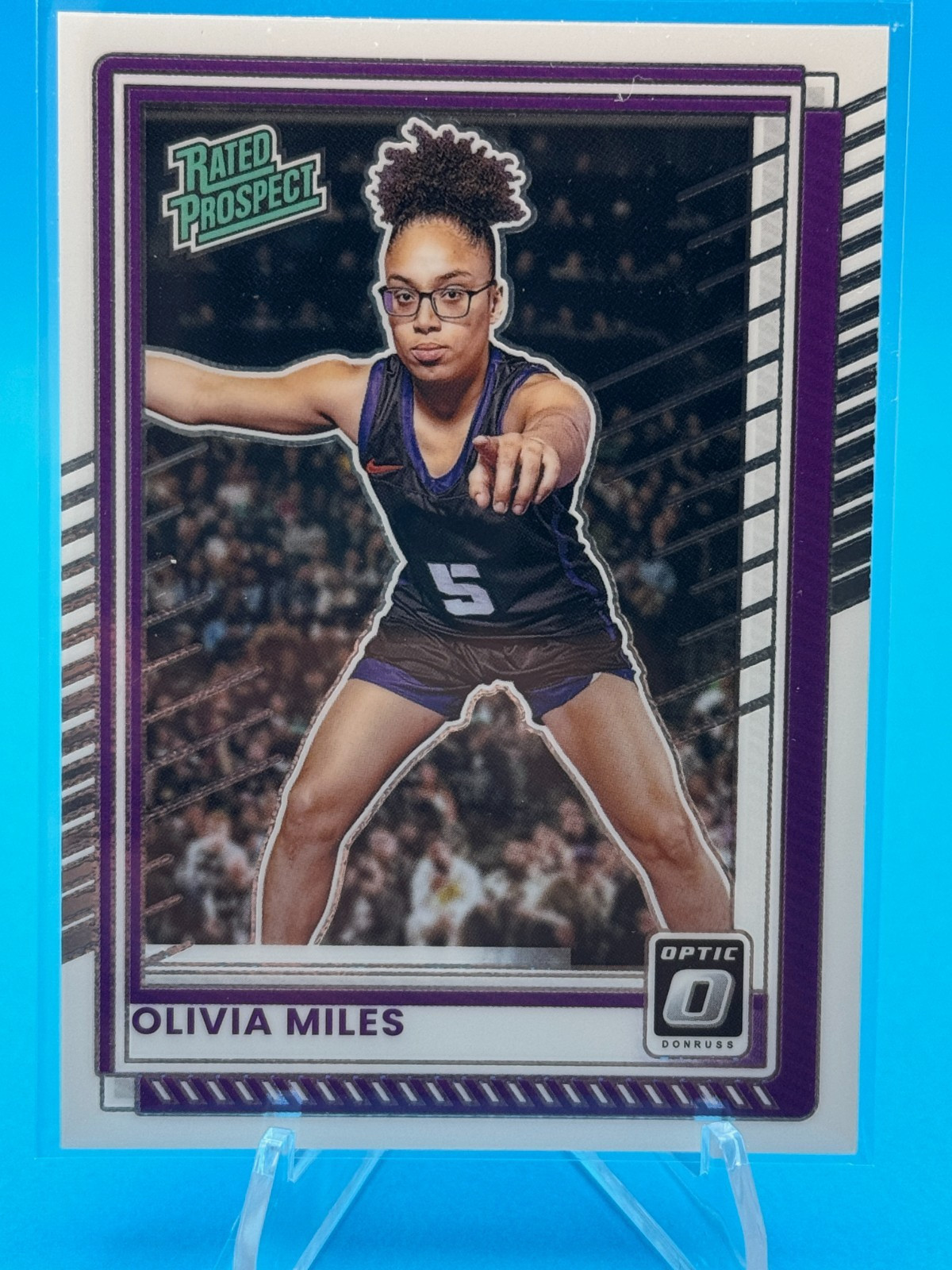 2025-26 Panini Donruss Optic Rated Prospect Purple Olivia Miles