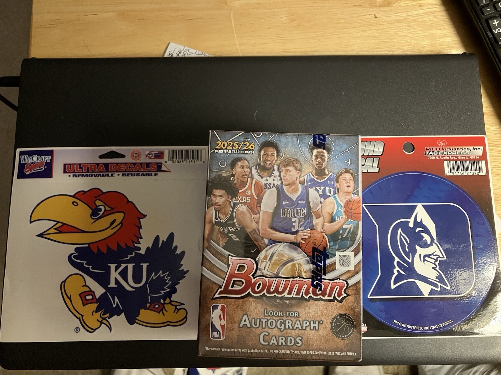 2025/26 Bowman Basketball Blaster Box Sealed. Along With Decals From Top 3 Picks