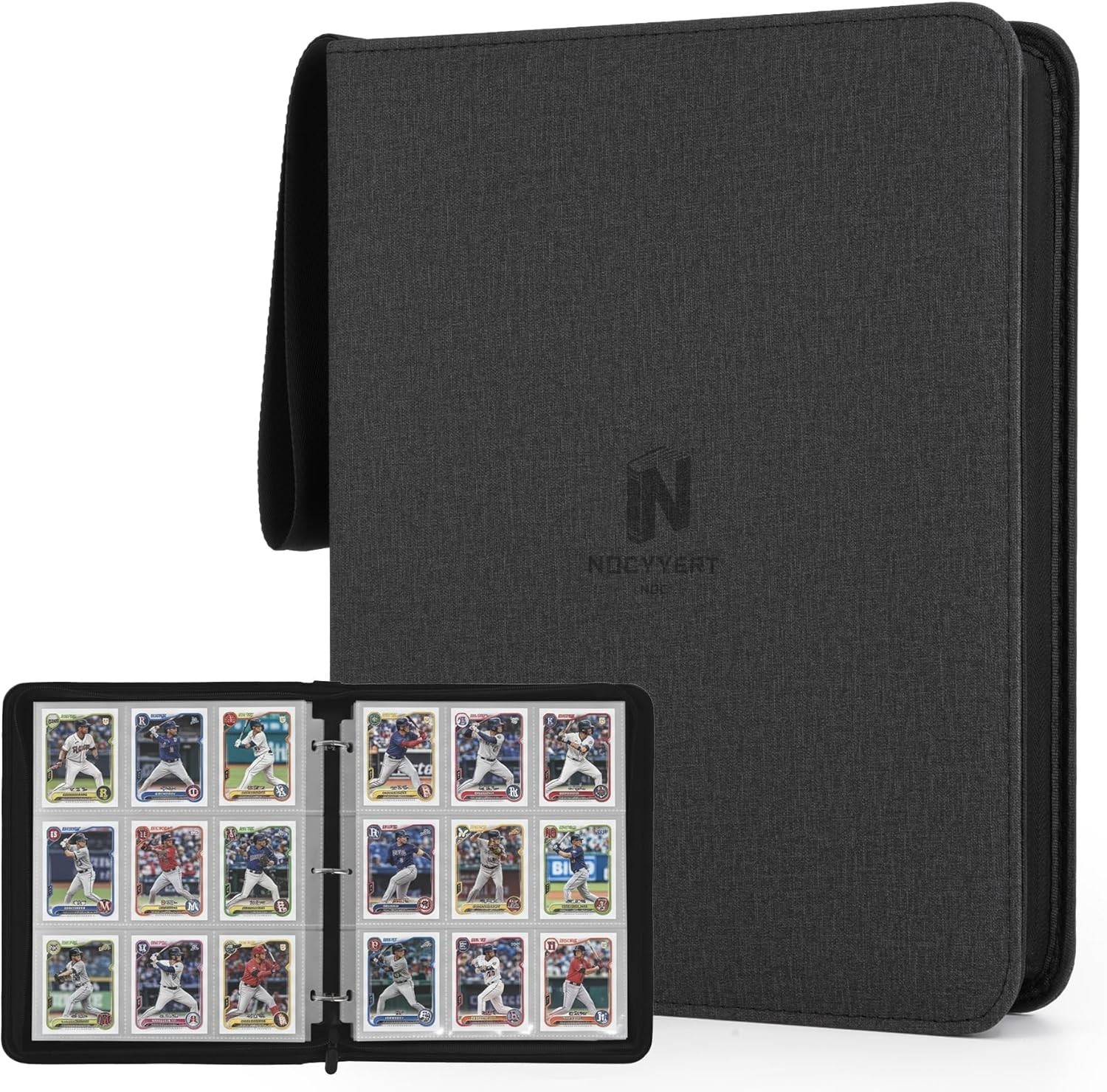 Toploader Binder, Holds 720 Toploaders, 9 Pocket Top Loader Binders