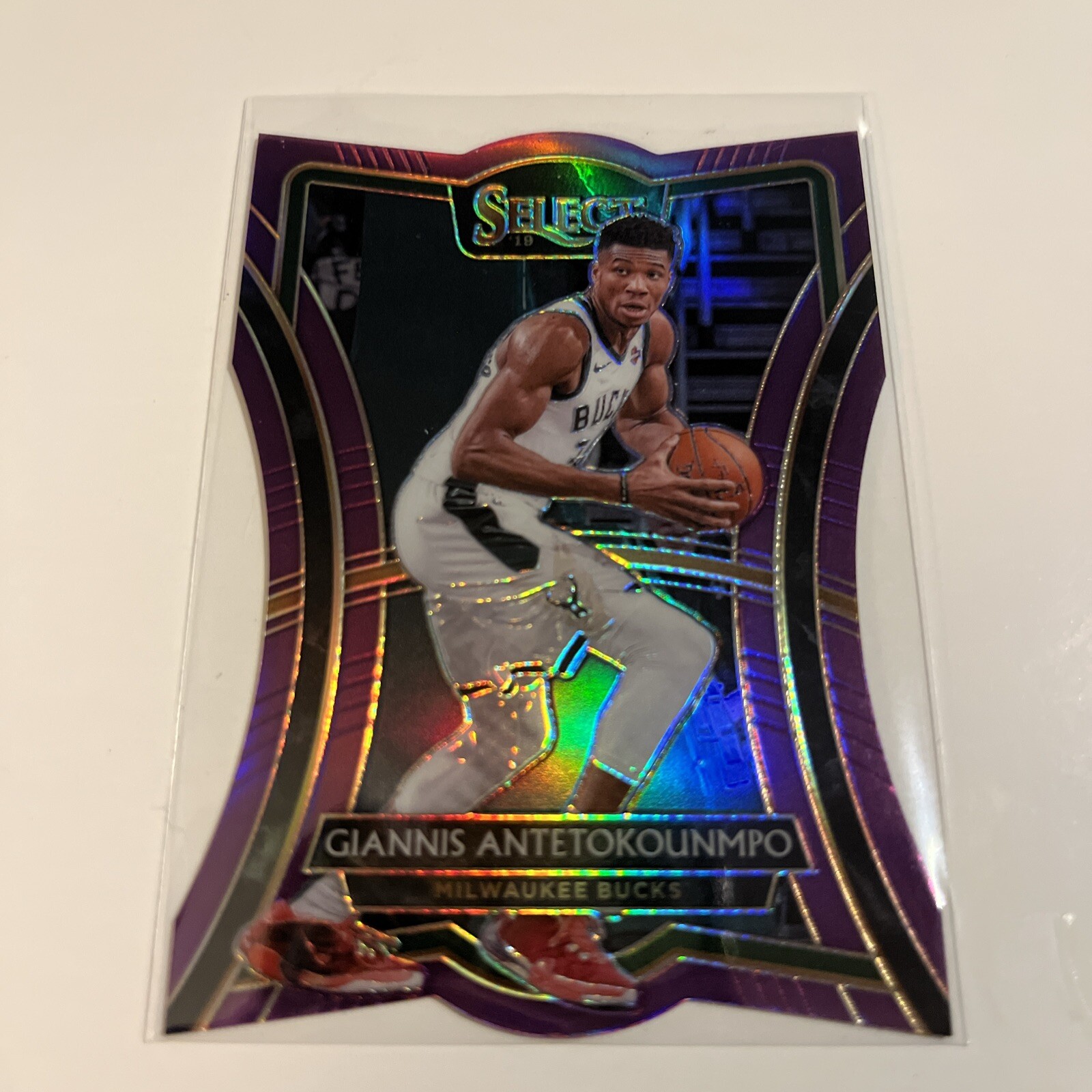 Giannis Antetokounmpo 2019-20 Select Purple Ice Prizm /99 #148 SSP