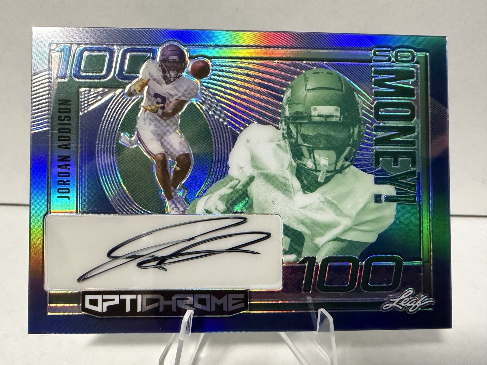 Leaf 2023 Eclectic Jordan Addison Optichrome So Money Auto Blue 8 /8