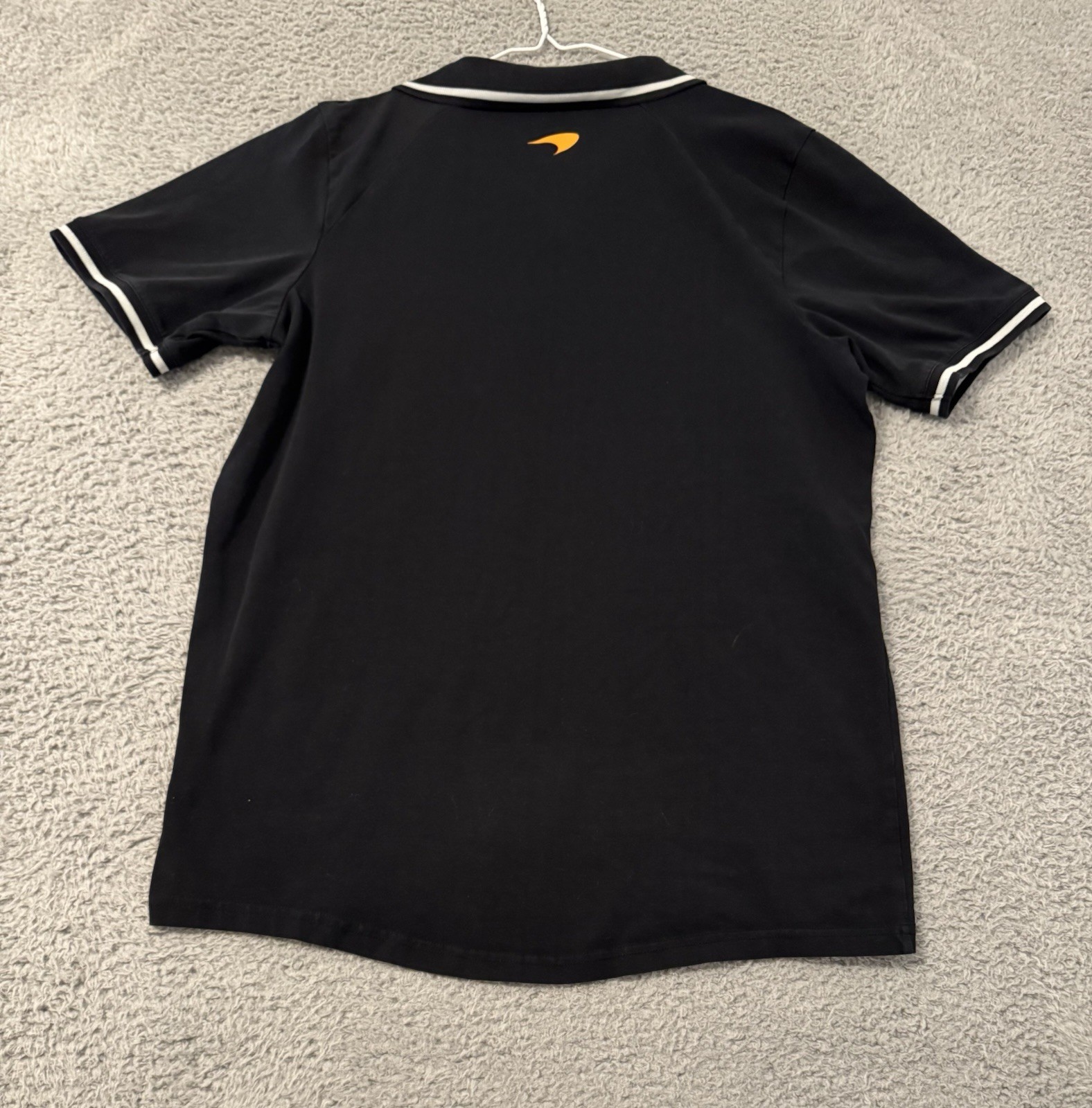 Castore McLaren Formula 1 Team Polo Shirt Mens L Black Short Sleeve Logo