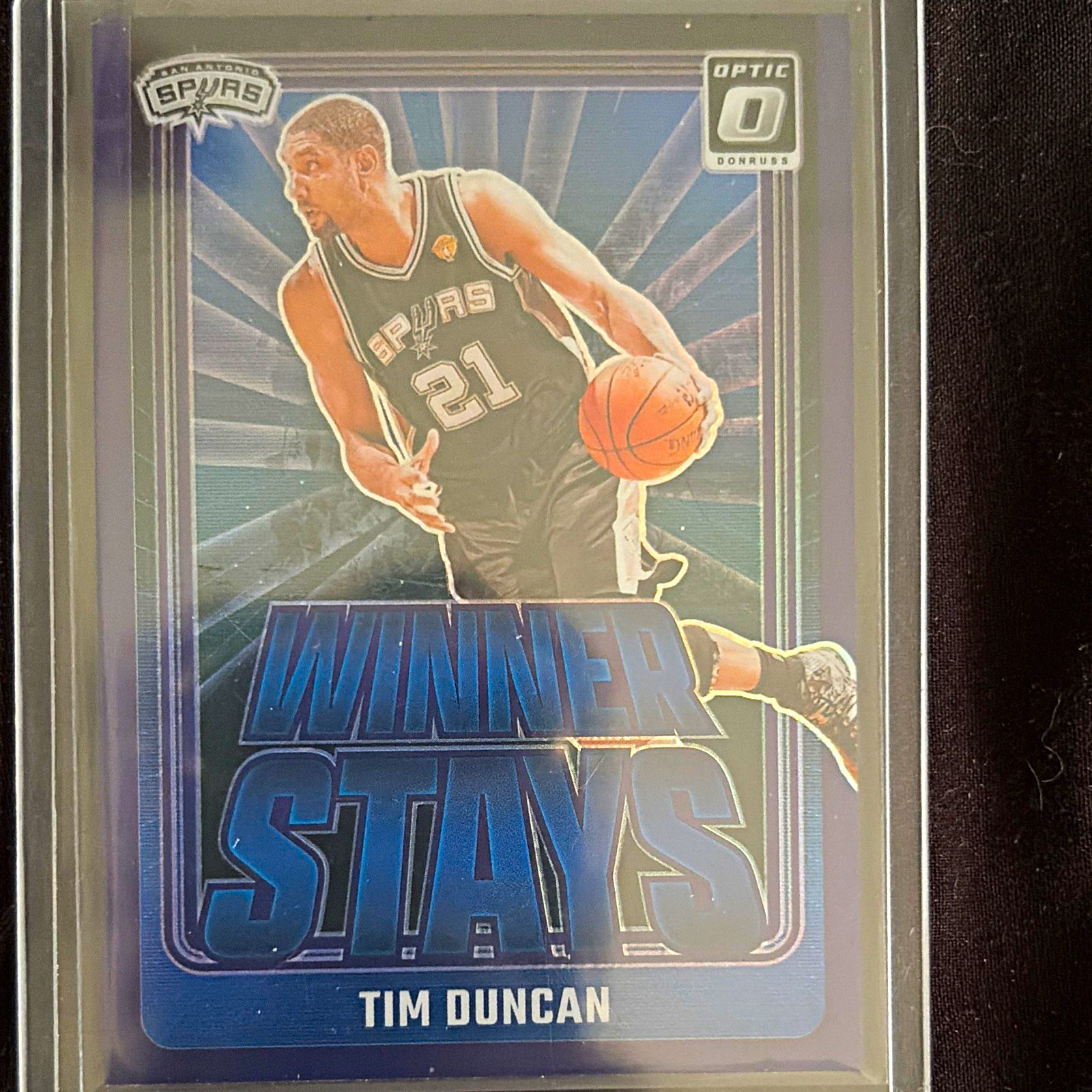 Panini 2024-25 Donruss Optic Tim Duncan Winner Stays #12 San Antonio Spurs
