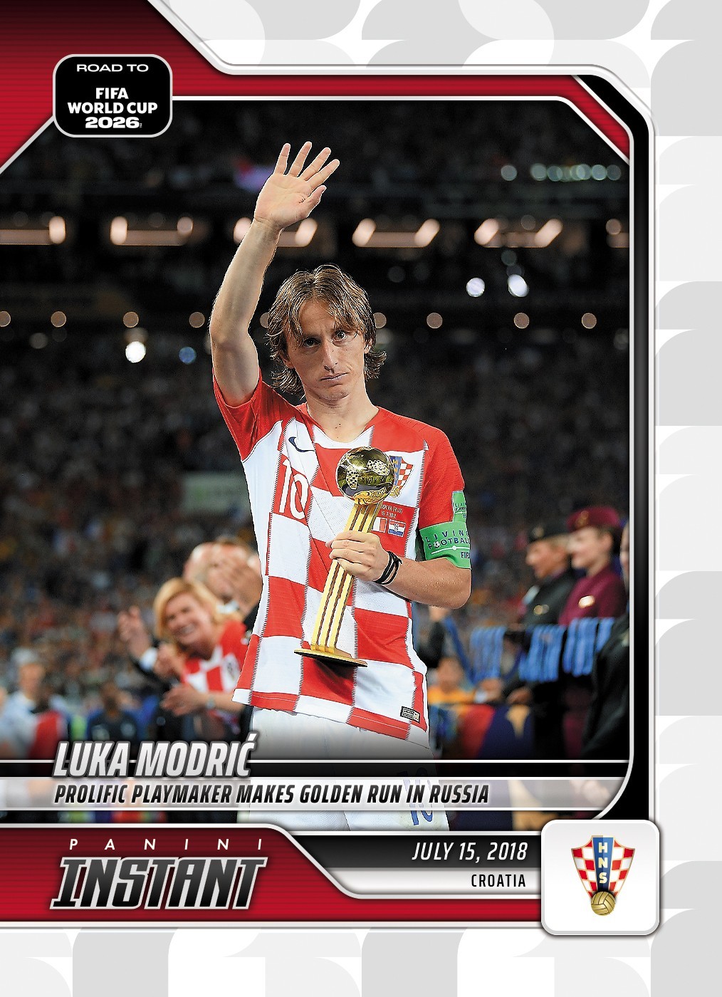 2026 Panini Instant Road to FIFA World Cup #RTWC7 Luka Modric Croatia PRESALE