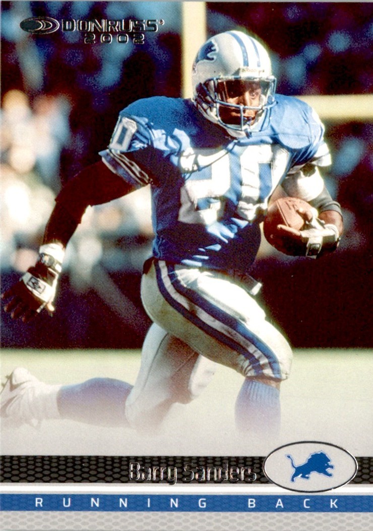 2022 Donruss Retro 2002 Barry Sanders Detroit Lions #4