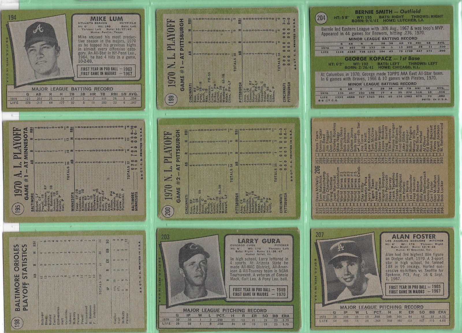 1971 Topps Baseball – Pick Your Cards & Fill Your Sets – Cards (8-223)
