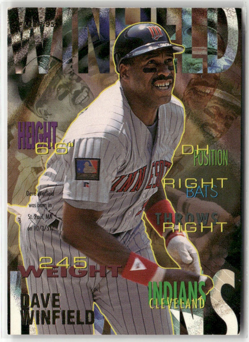 1995 FLEER #151 DAVE WINFIELD CLEVELAND INDIANS